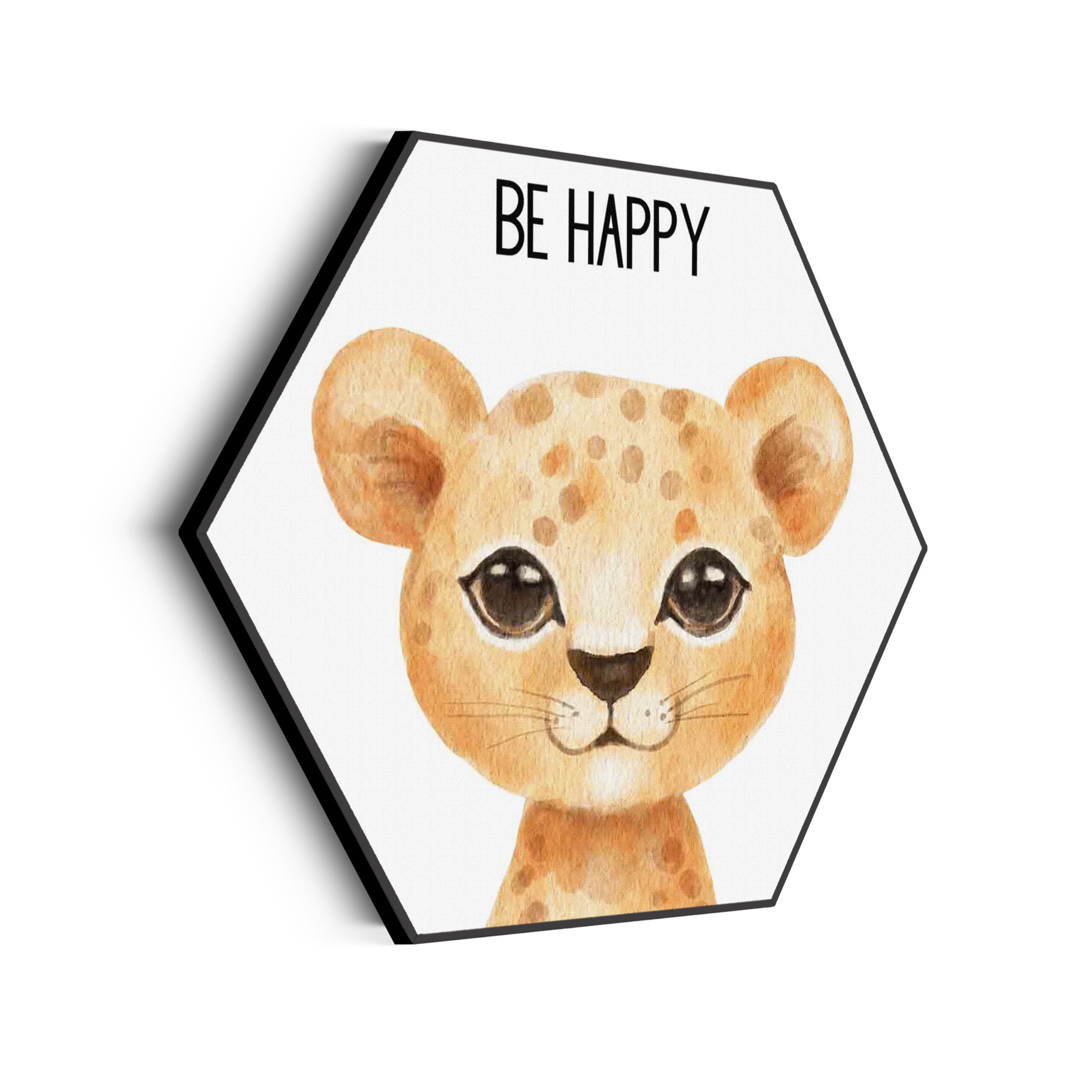 Akoestisch Schilderij Be Happy Leeuwin Hexagon Template Hexagon kinderen 11 scaled 1