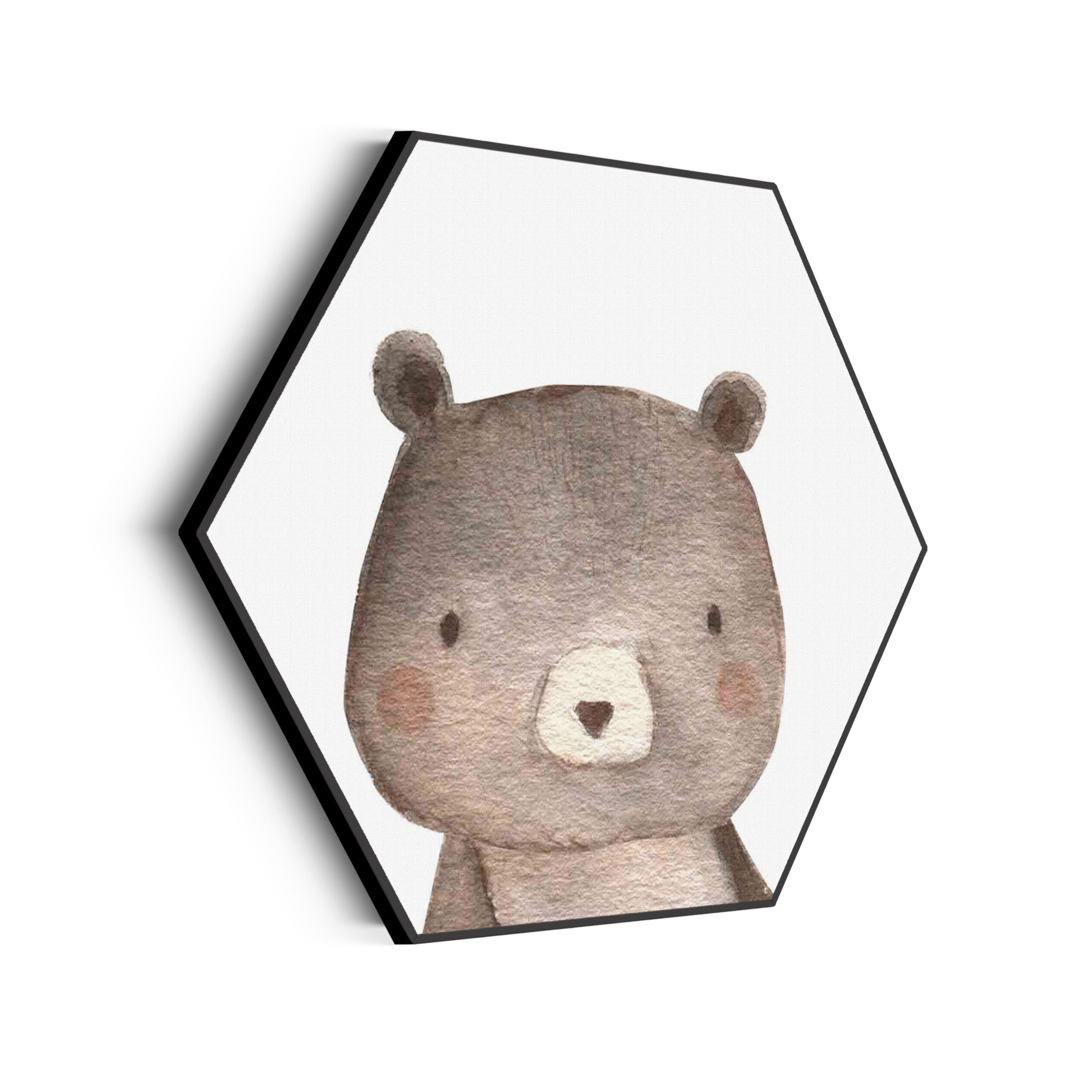 Akoestisch Schilderij Het Bruine Beertje Hexagon Template Hexagon kinderen 14 scaled 1