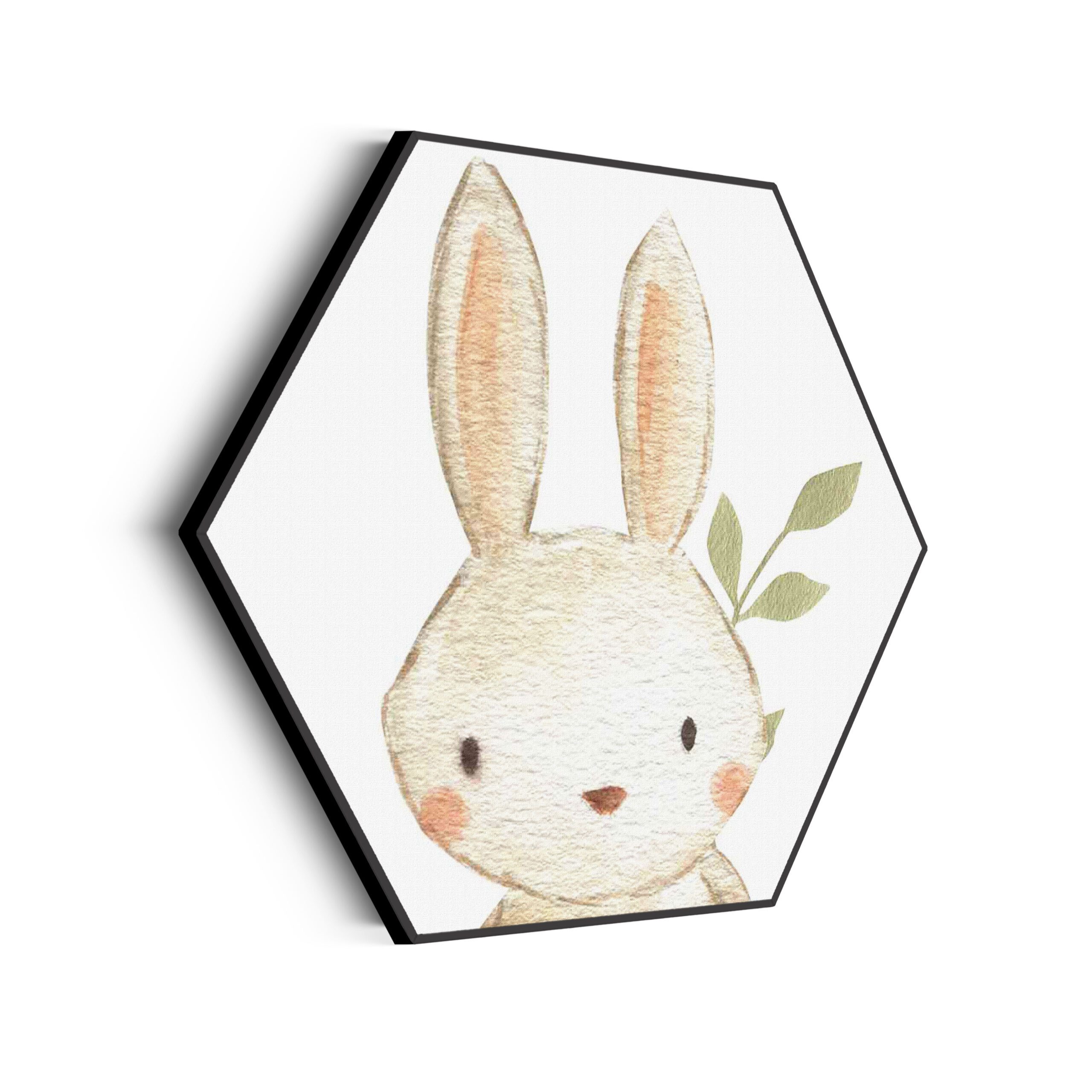 Akoestisch Schilderij Lief Klein Konijntje Hexagon Template Hexagon kinderen 15 scaled 1