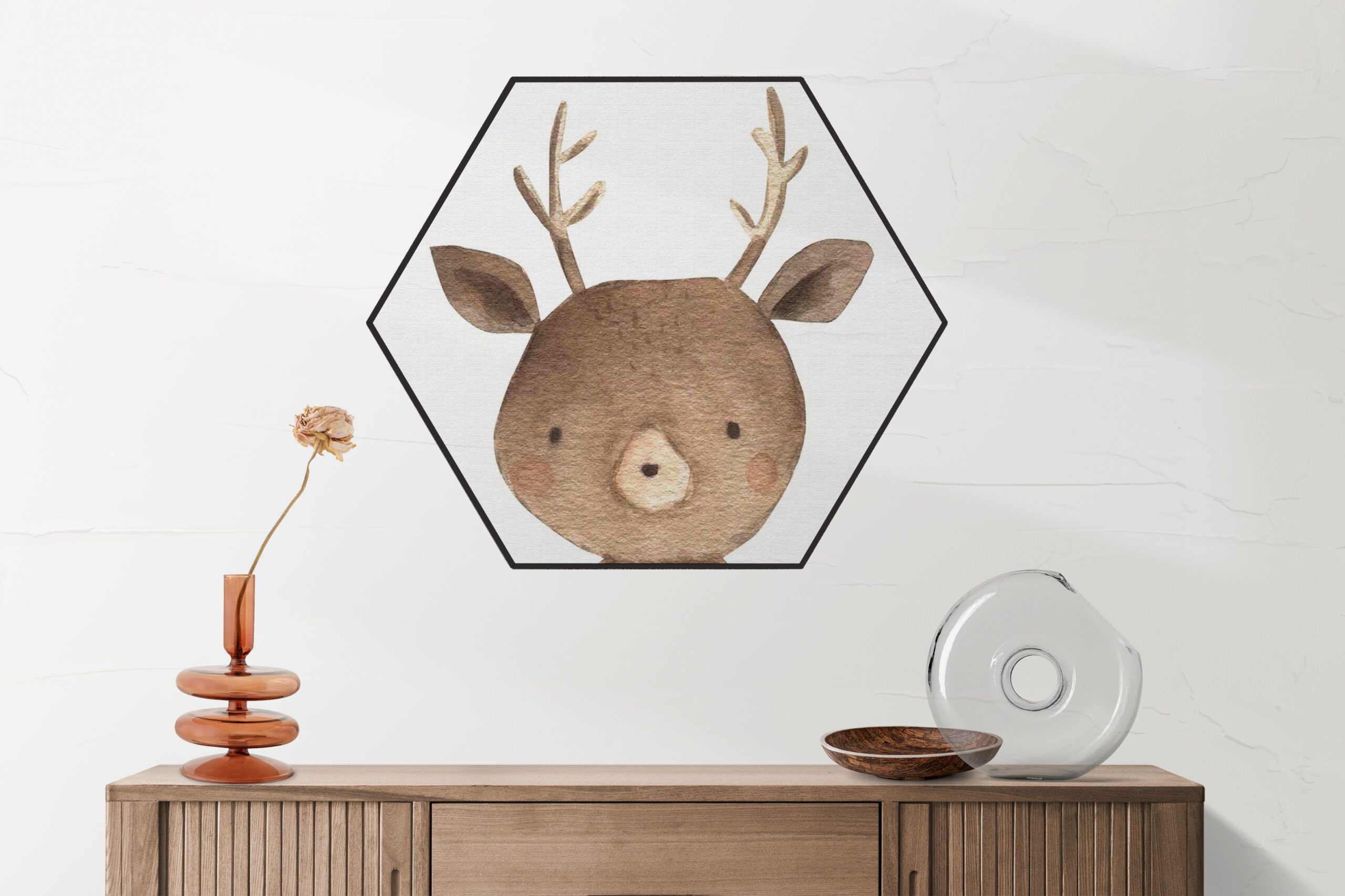 Akoestisch Schilderij Het Hertje Hexagon Template Hexagon kinderen 16 1 1 scaled 1
