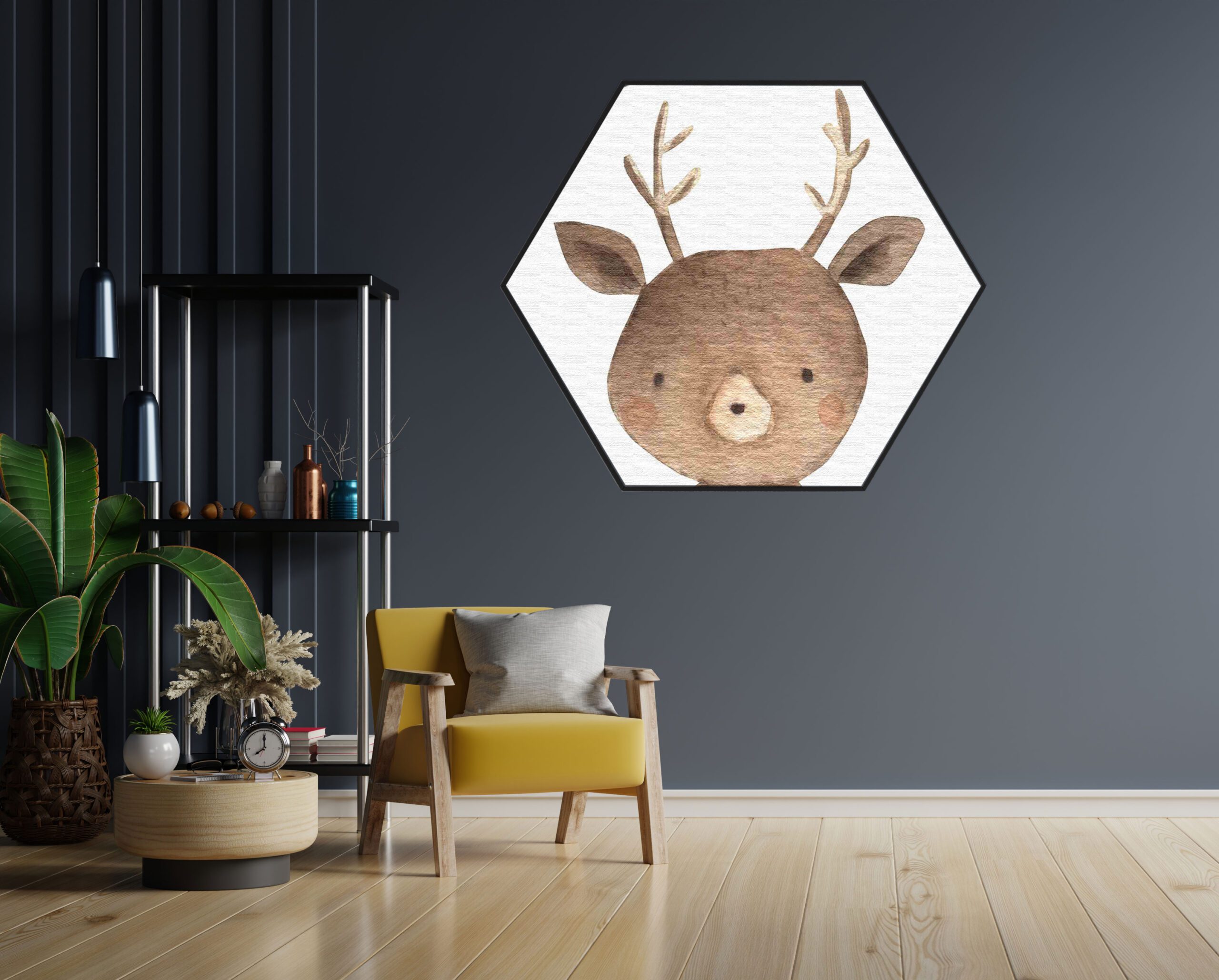 Akoestisch Schilderij Het Hertje Hexagon Template Hexagon kinderen 16 1 scaled 1
