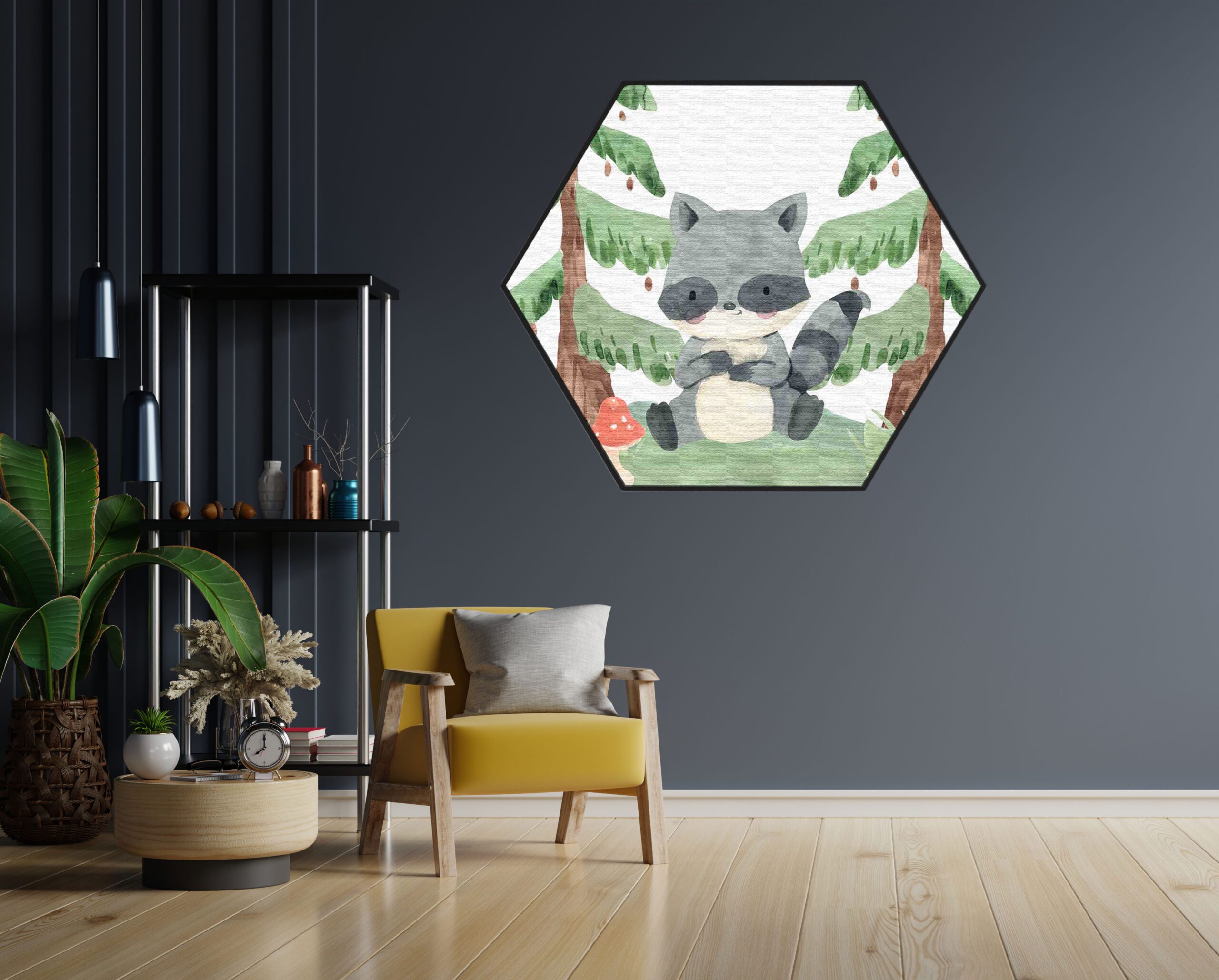 Akoestisch Schilderij Het Stinkdiertje Hexagon Template Hexagon kinderen 2 1 scaled 1