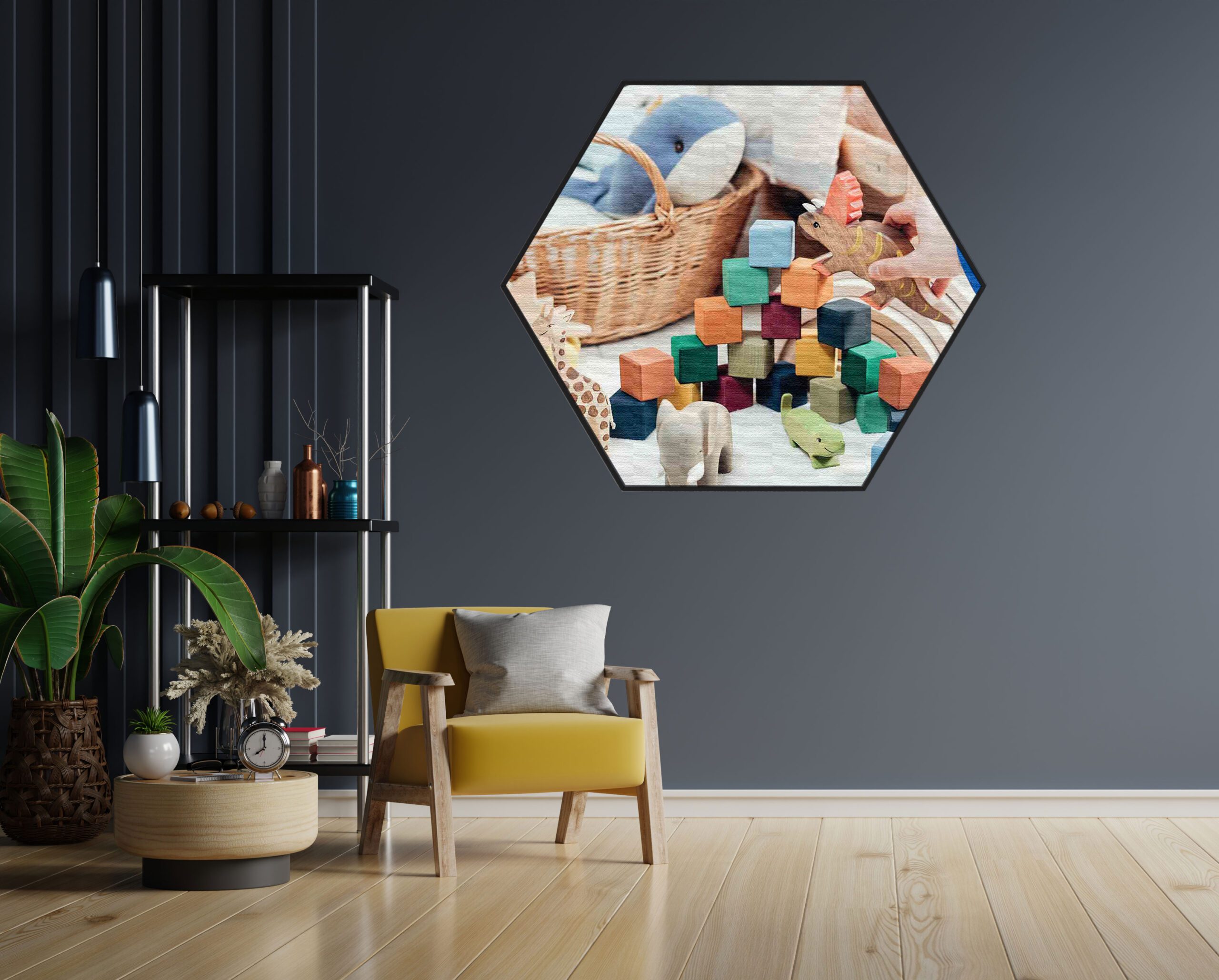 Akoestisch Schilderij Spelende Kinderen Hexagon Template Hexagon kinderen 21 1 scaled 1
