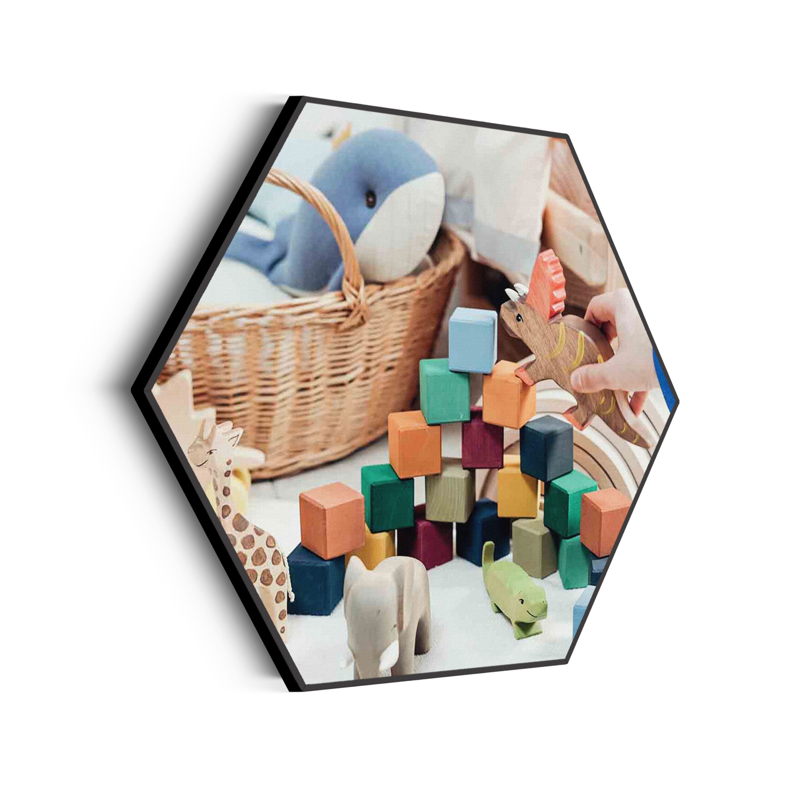 Akoestisch Schilderij Spelende Kinderen Hexagon Template Hexagon kinderen 21 scaled 1