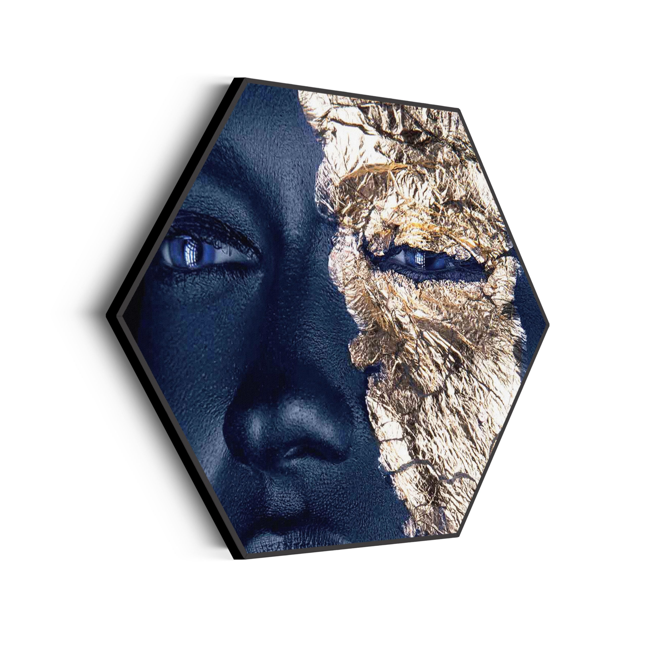 Akoestisch Schilderij Golden Whoman 04 Hexagon Template Hexagon lifestyle 15 scaled 1