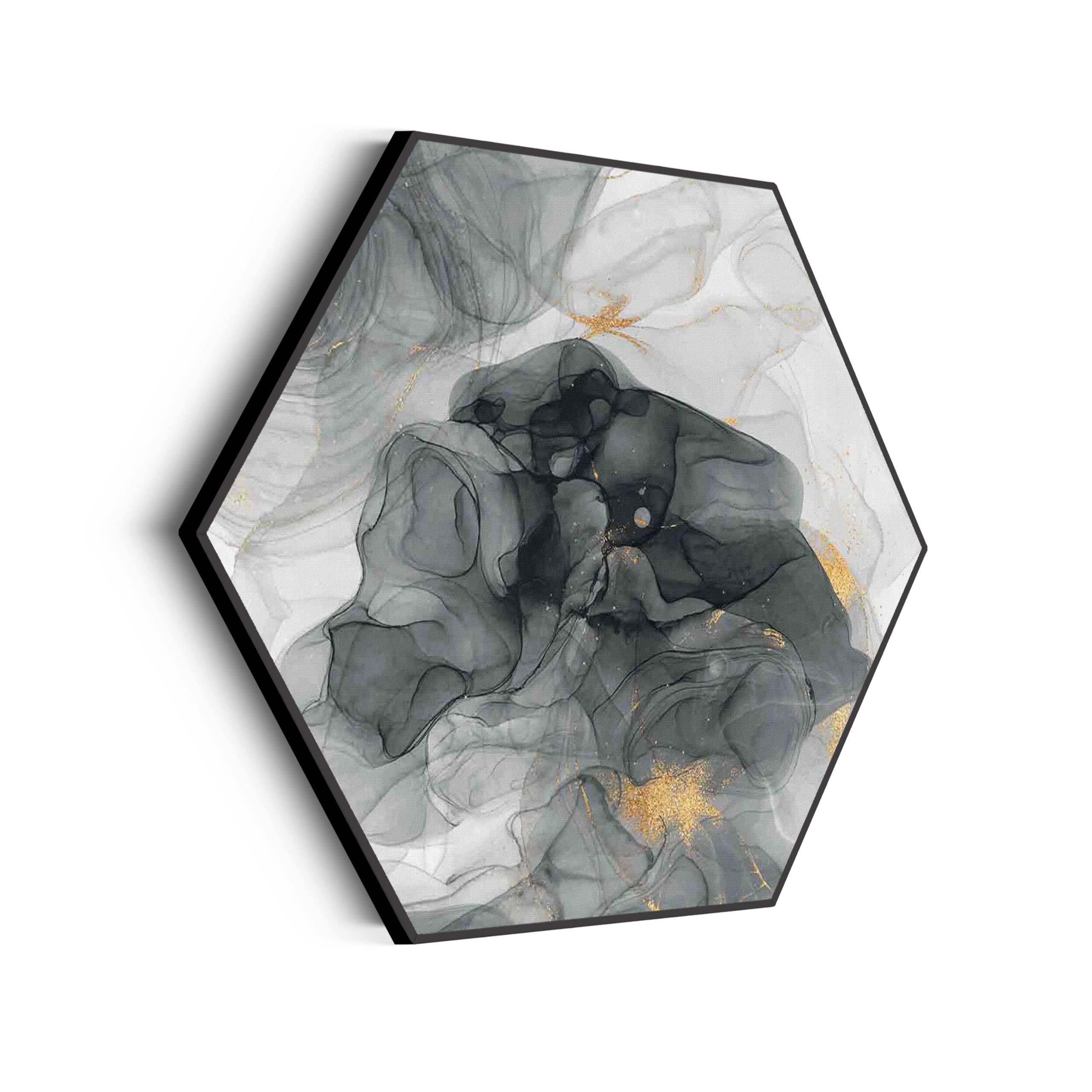 Akoestisch Schilderij Basis Marmer Look Grijs Hexagon Template Hexagon marmer 10 scaled 1