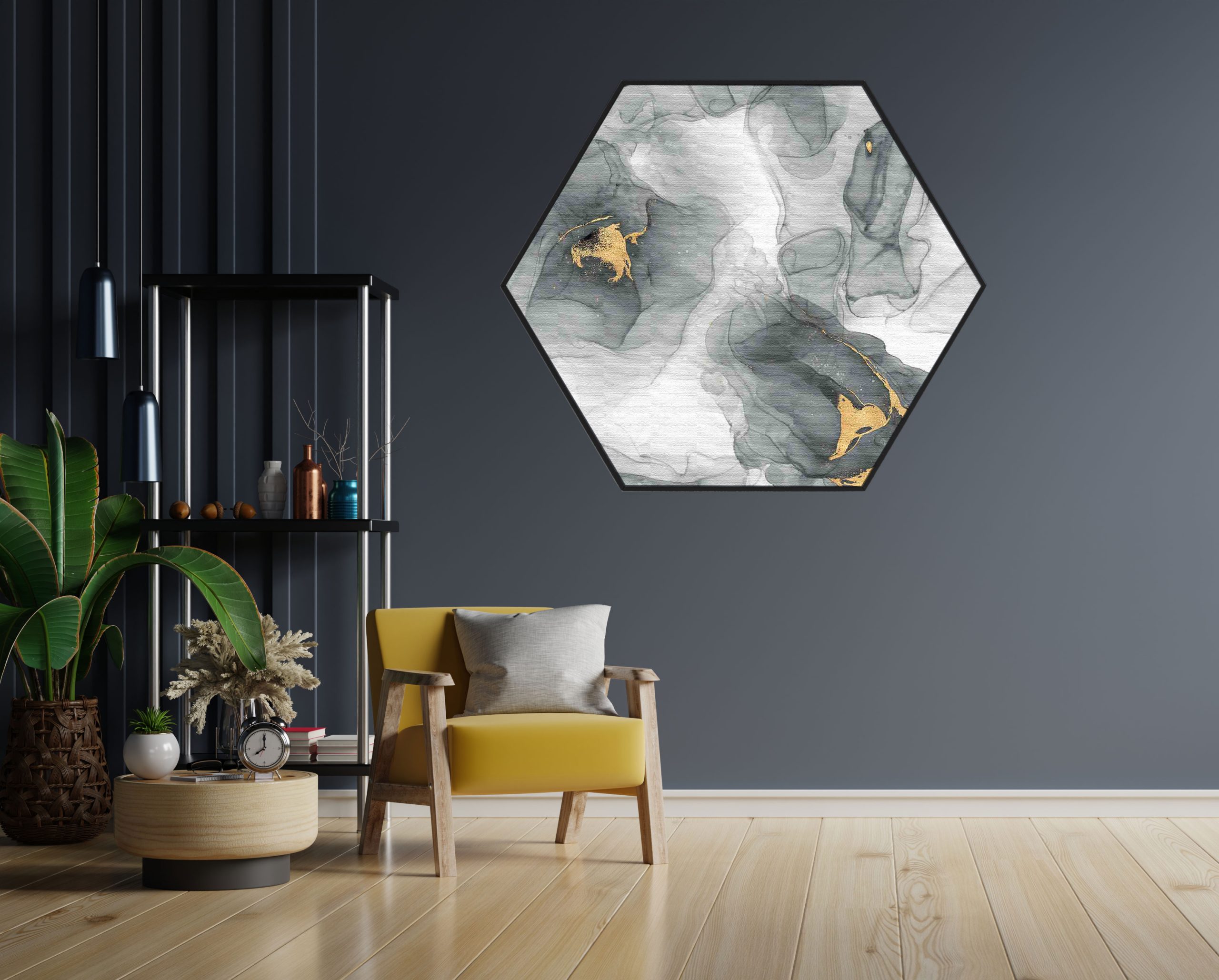 Akoestisch Schilderij Basis Marmer Look Grijs Hexagon Template Hexagon marmer 13 1 scaled 1