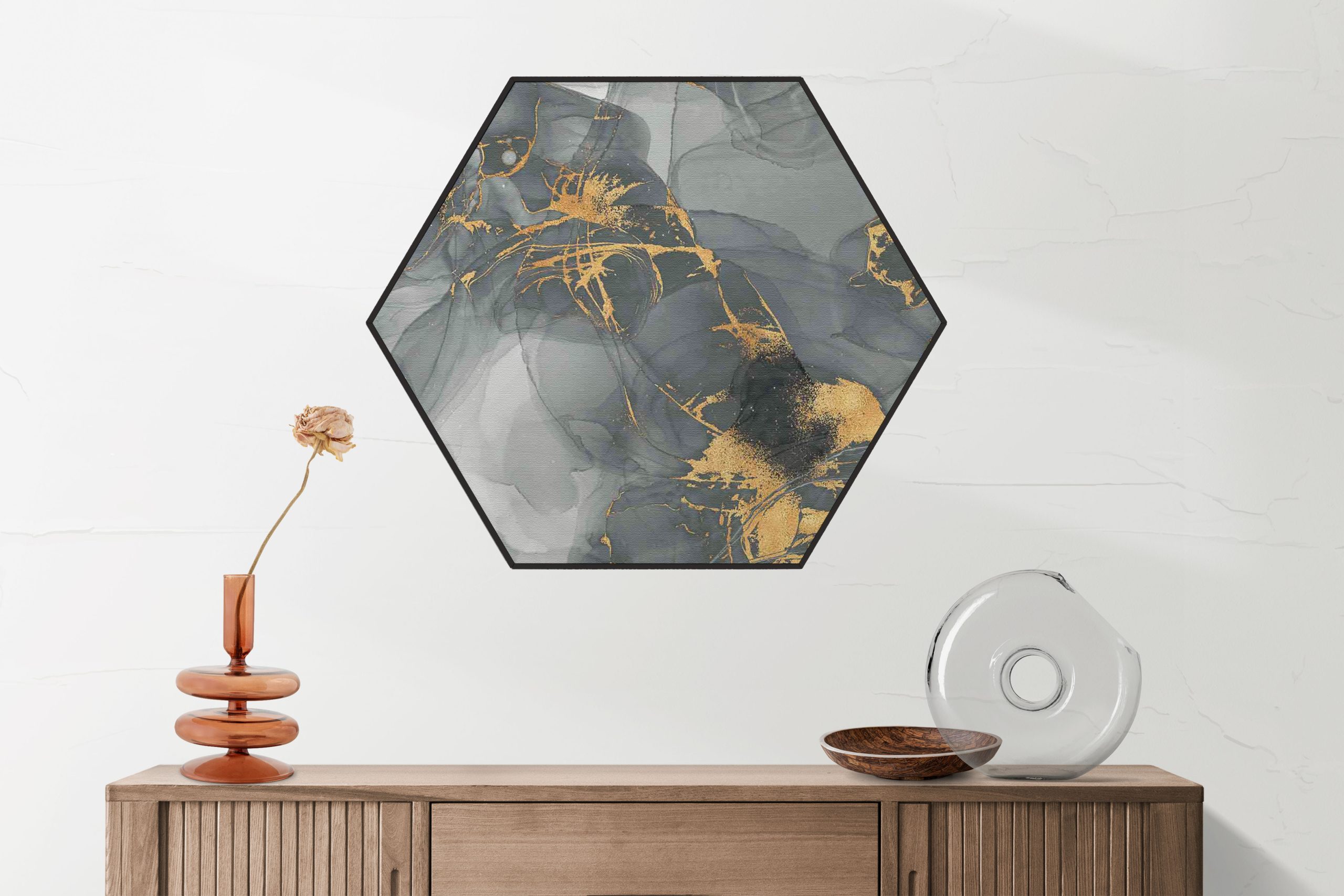 Akoestisch Schilderij Basis Marmer Look Grijs Hexagon Template Hexagon marmer 14 2 scaled 1