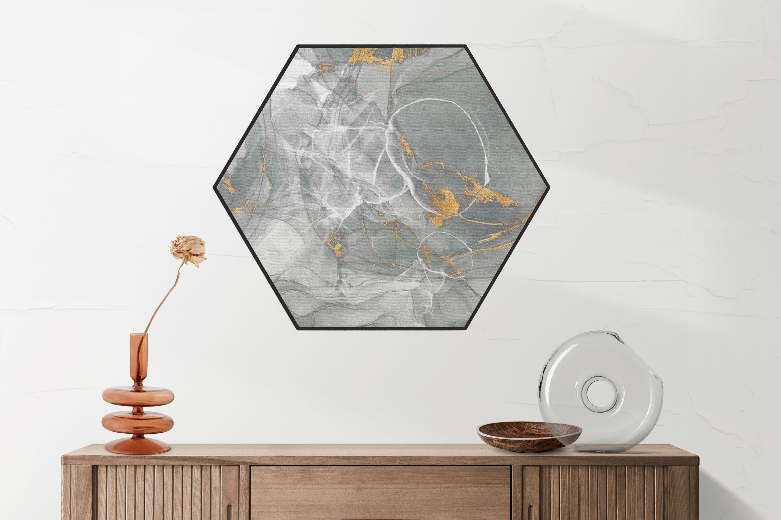 Akoestisch Schilderij Basis Marmer Look Grijs Hexagon Template Hexagon marmer 17 2 scaled 1