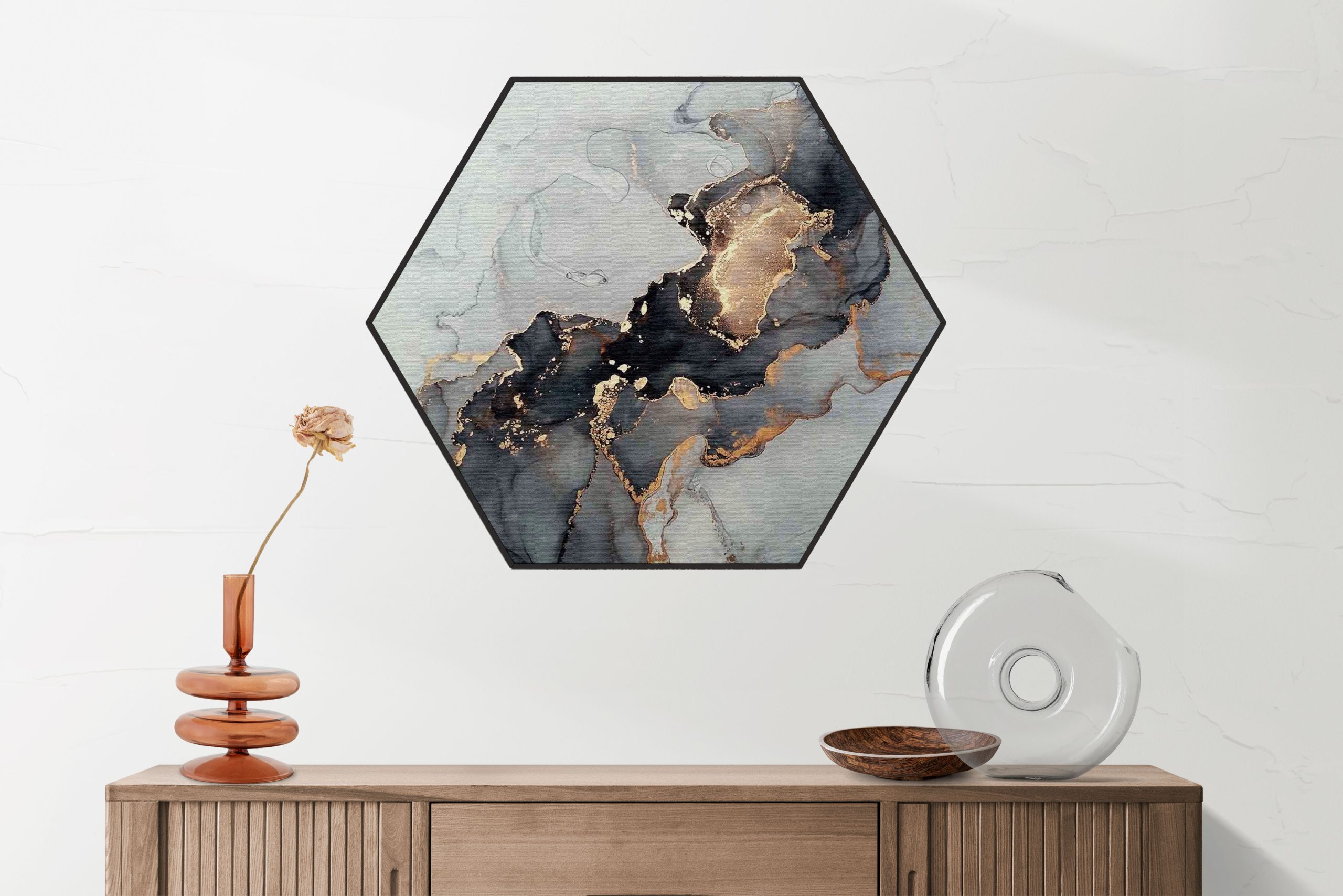 Akoestisch Schilderij Basis Marmer Look Grijs Hexagon Template Hexagon marmer 19 2 scaled 1