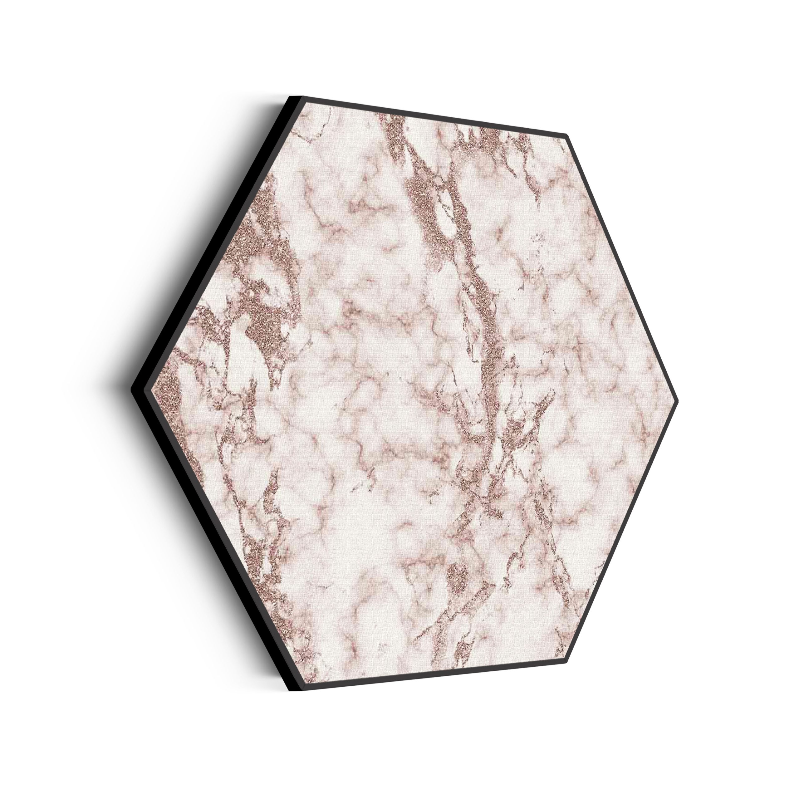 Akoestisch Schilderij Basis Marmer Look Bruin Hexagon Template Hexagon marmer 2 scaled 1