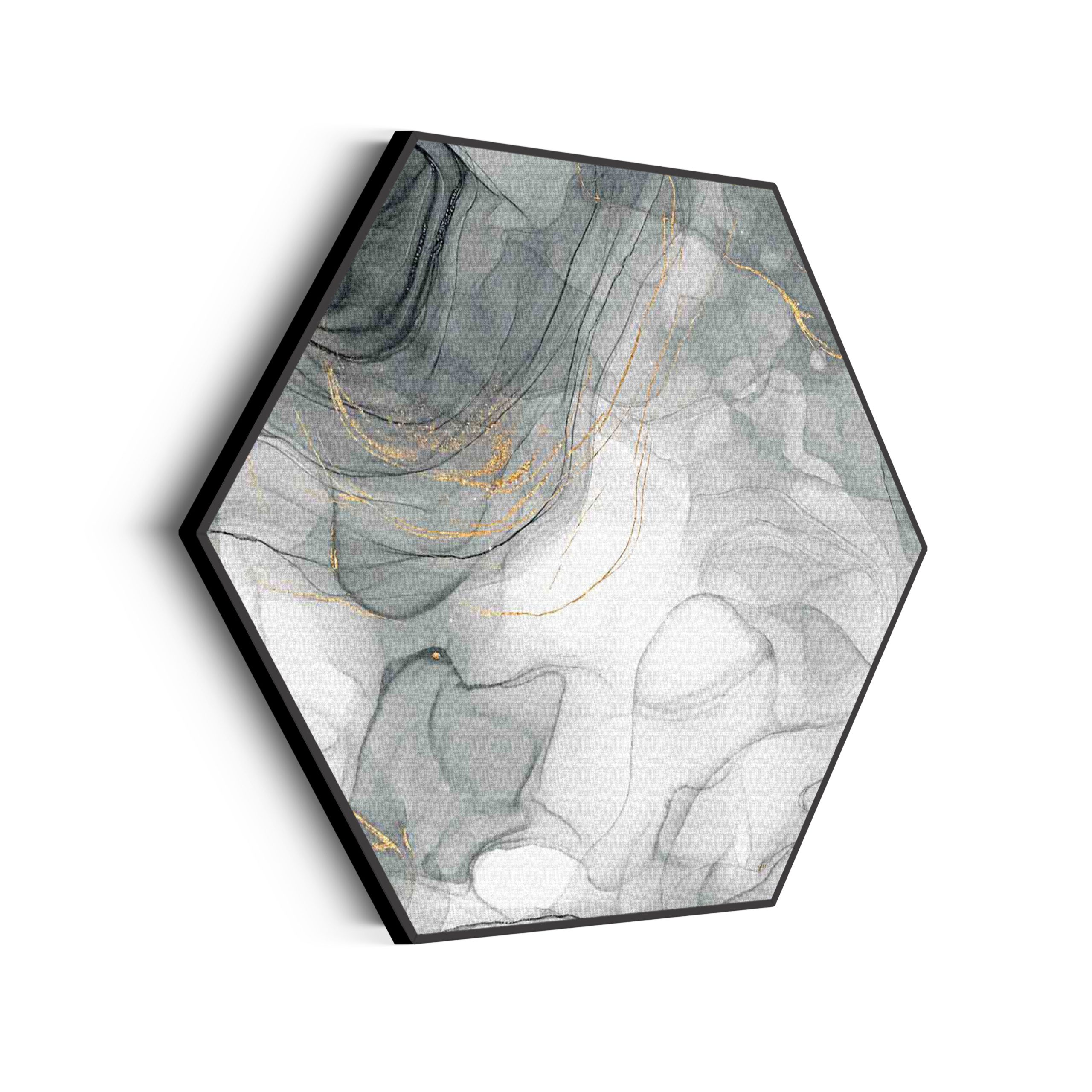 Akoestisch Schilderij Basis Marmer Look Grijs Hexagon Template Hexagon marmer 7 scaled 1