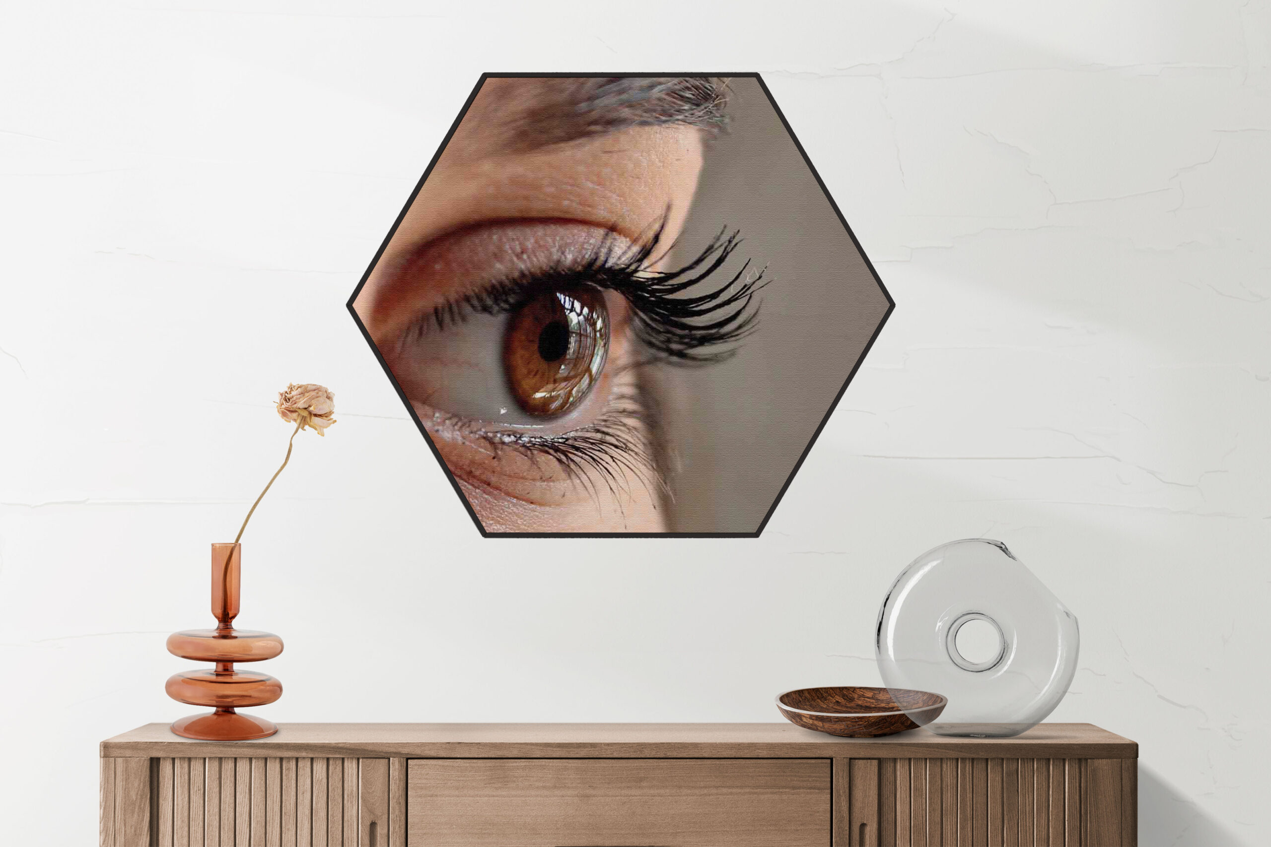 Akoestisch Schilderij Het Bruine Oog Hexagon Template Hexagon mensen 19 2 scaled 1
