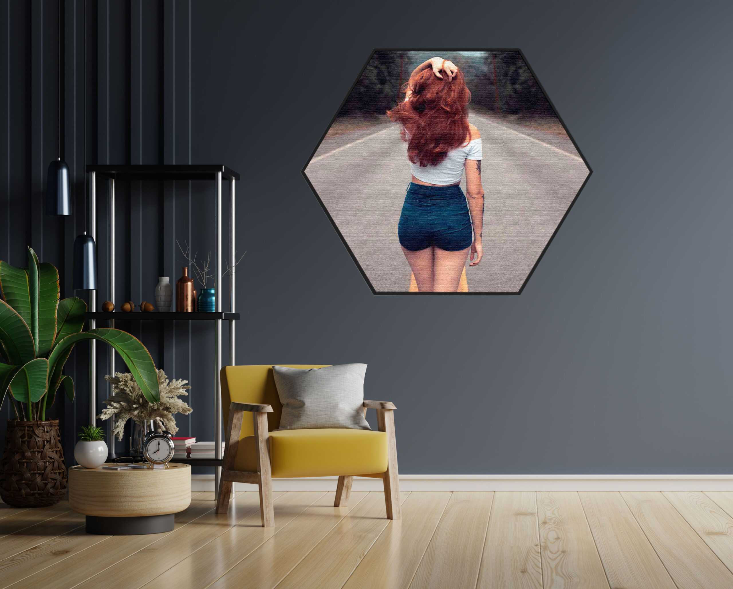Akoestisch Schilderij Walk Away Hexagon Template Hexagon mensen 7 1 scaled 1