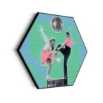 Akoestisch Schilderij The Dancing Disco Hexagon Template Hexagon muziek 1 scaled 1