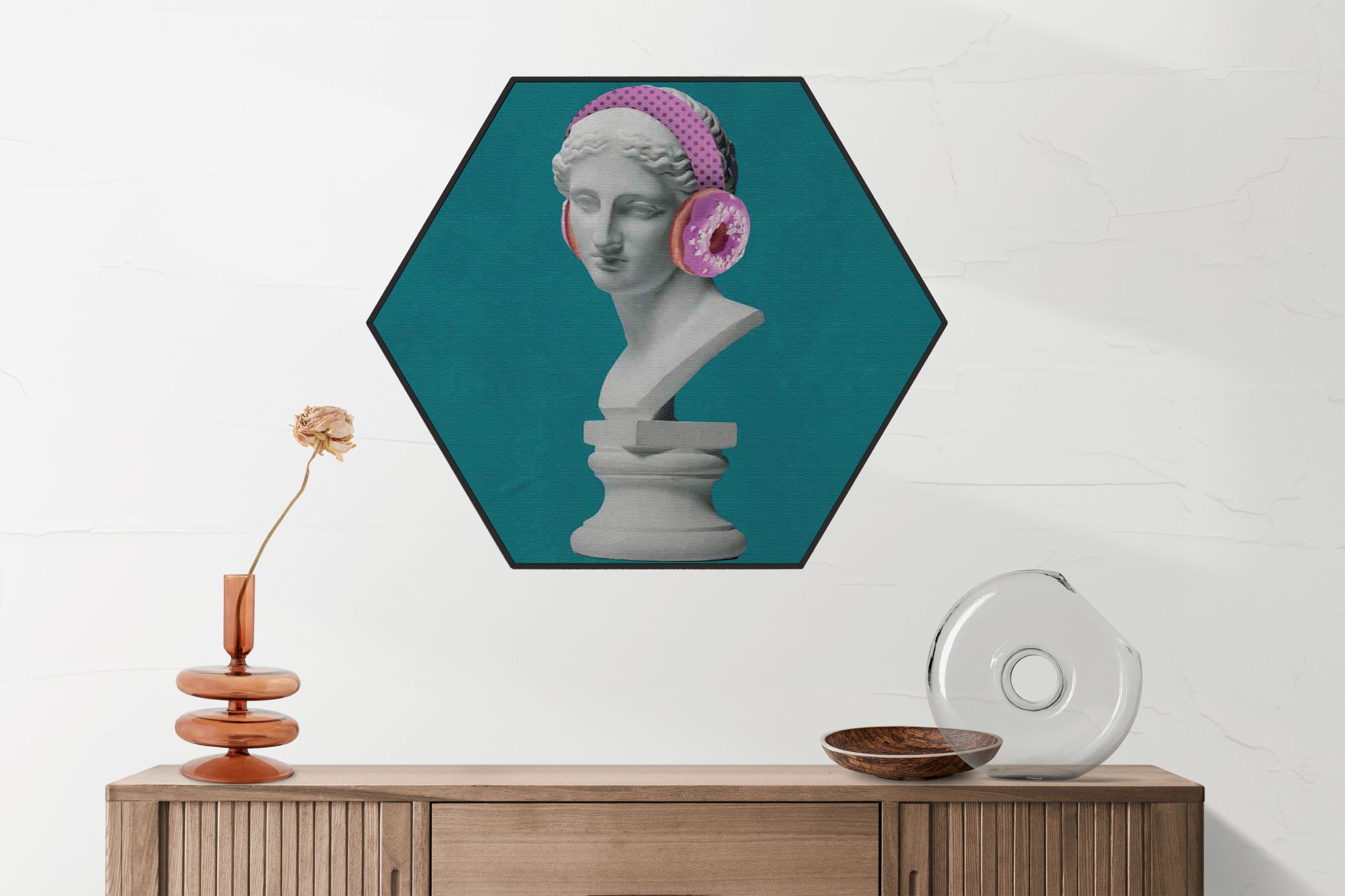 Akoestisch Schilderij Platendraaier Hexagon Template Hexagon muziek 6 2 scaled 1