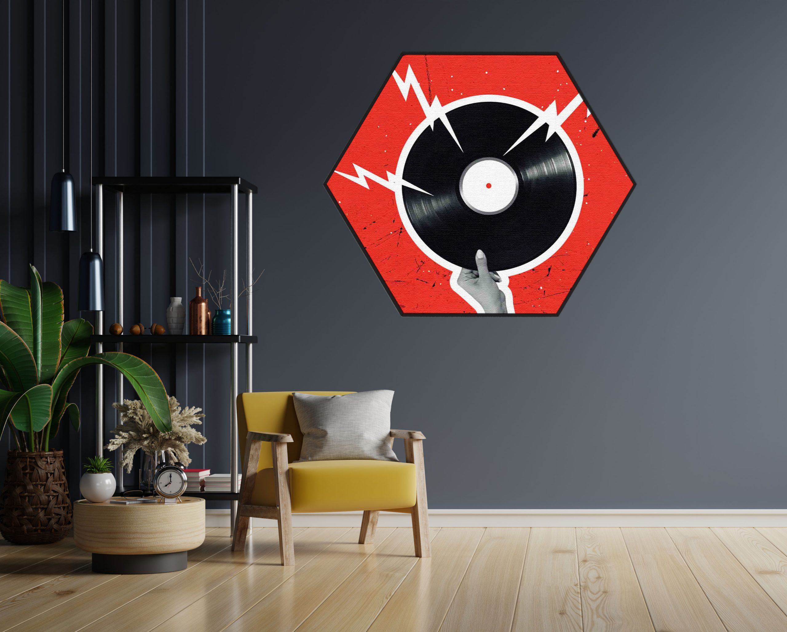 Akoestisch Schilderij Bliksem Plaat Hexagon Template Hexagon muziek 8 1 scaled 1