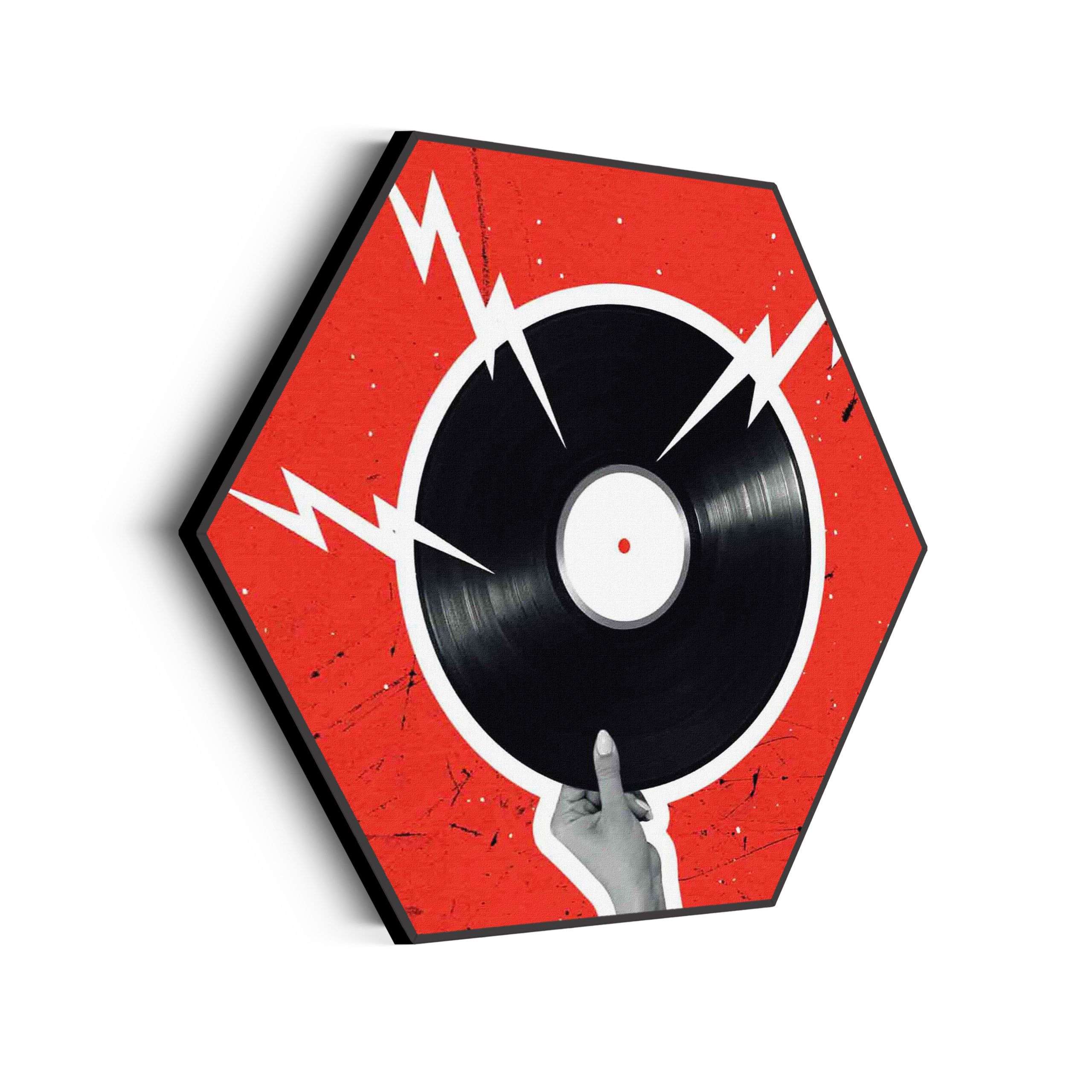 Akoestisch Schilderij Bliksem Plaat Hexagon Template Hexagon muziek 8 scaled 1