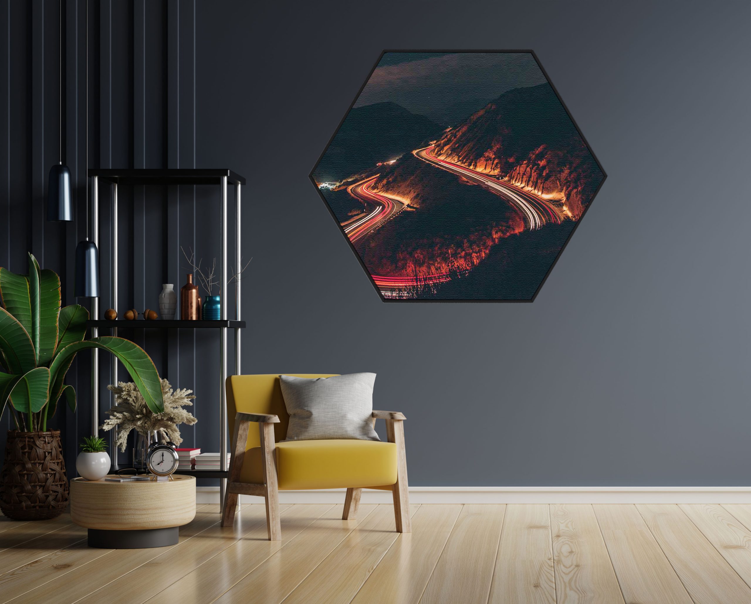 Akoestisch Schilderij California Dreaming Hexagon Template Hexagon natuur 10 1 scaled 1