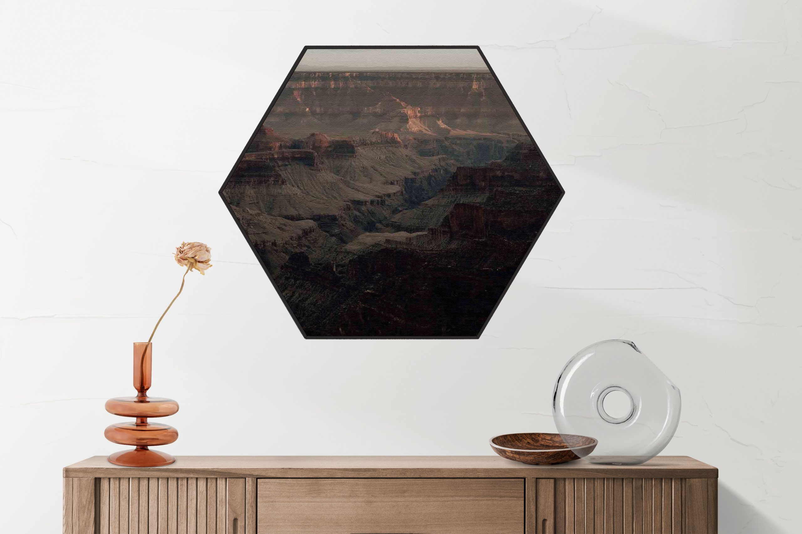 Akoestisch Schilderij Het Donkere Bos Hexagon Template Hexagon natuur 15 2 scaled 1