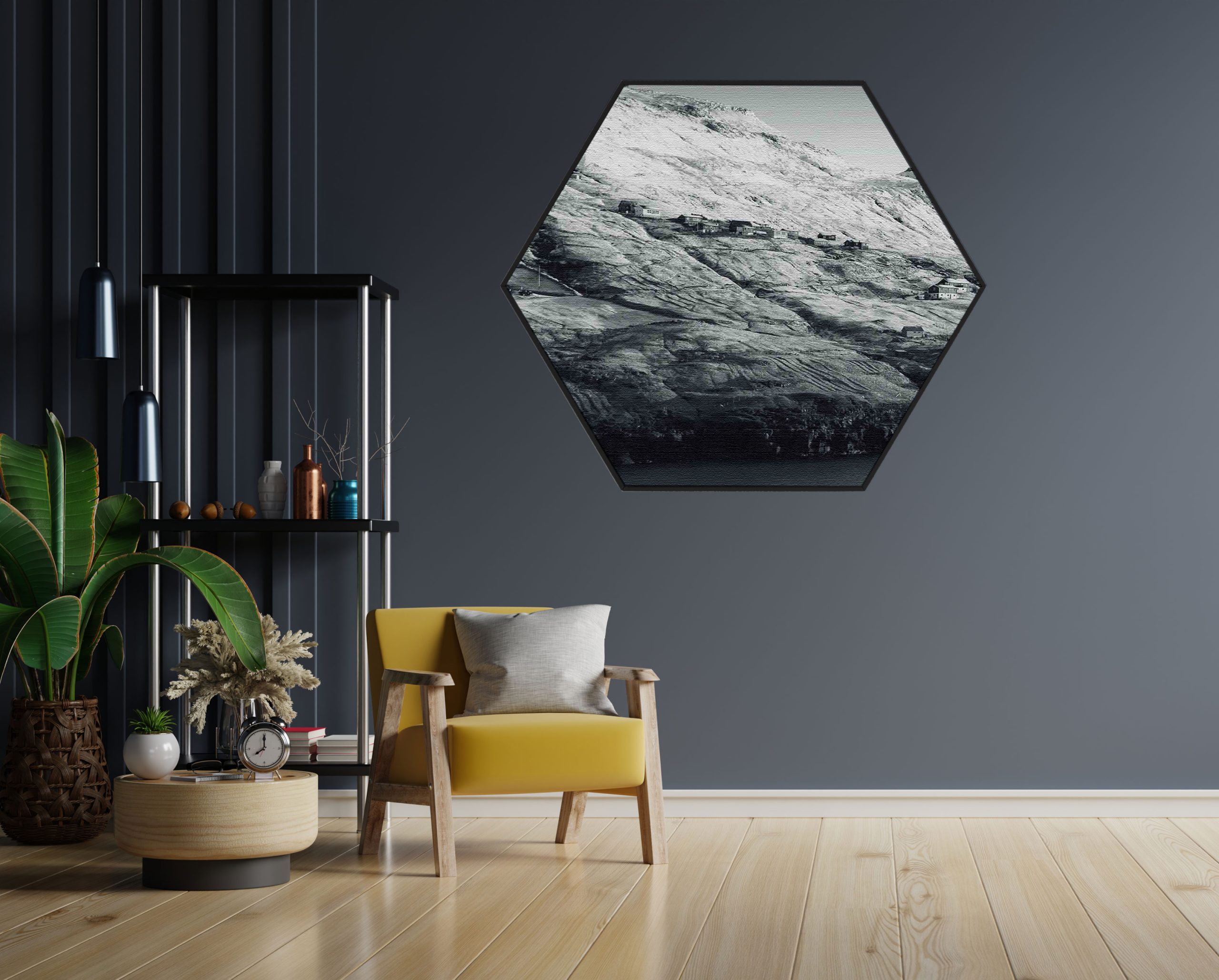 Akoestisch Schilderij Het Donkere Bos Hexagon Template Hexagon natuur 2 1 scaled 1