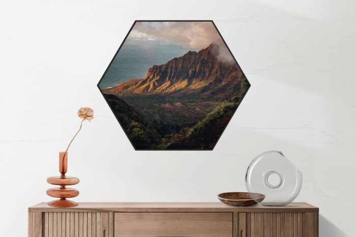Akoestisch Schilderij Mount Whitney Hexagon Template Hexagon natuur 29 2 scaled 1