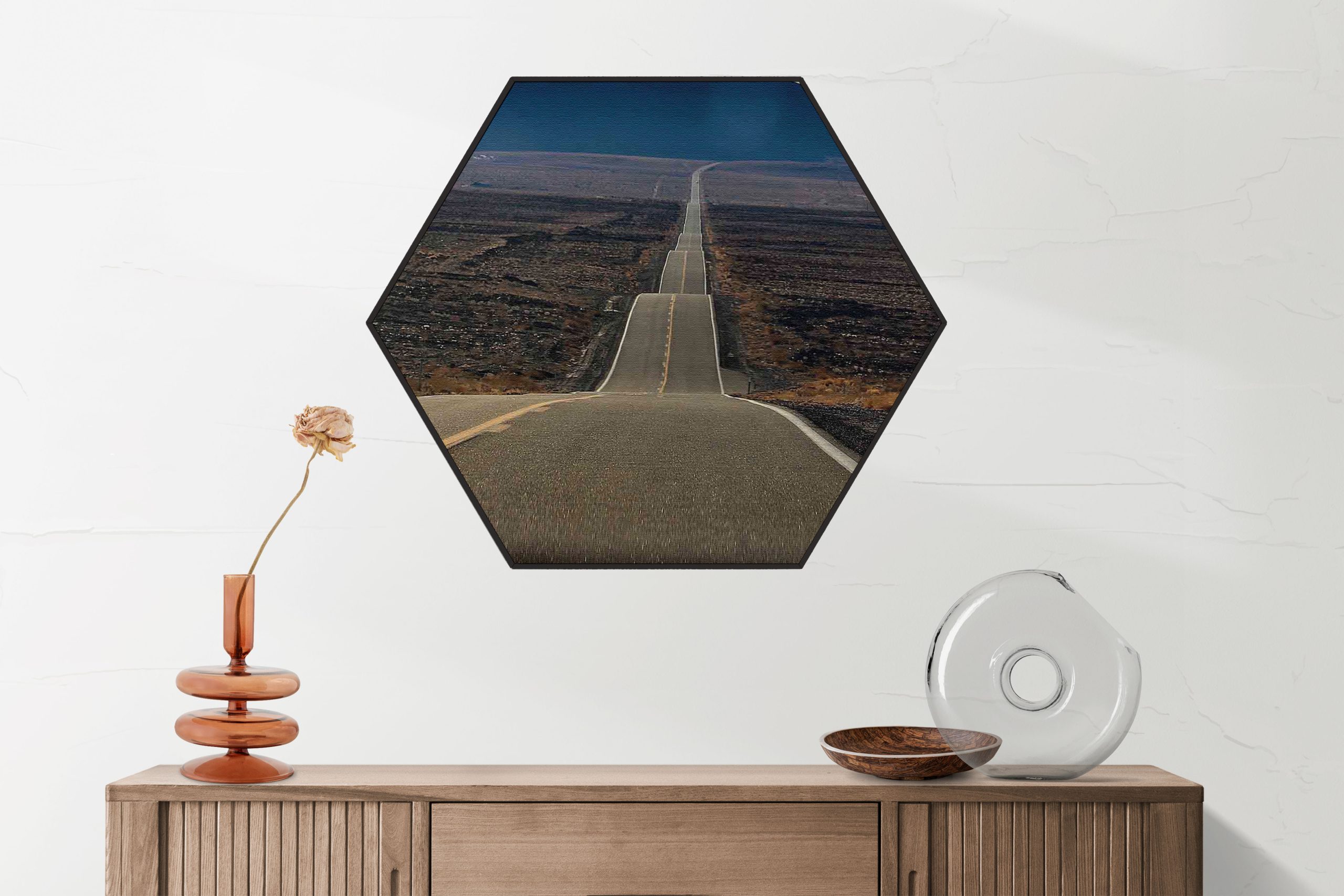 Akoestisch Schilderij Het Donkere Bos Hexagon Template Hexagon natuur 3 2 scaled 1