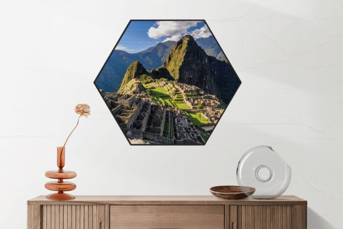 Akoestisch Schilderij Machu Picchu Hexagon Template Hexagon natuur 44 2 scaled 1