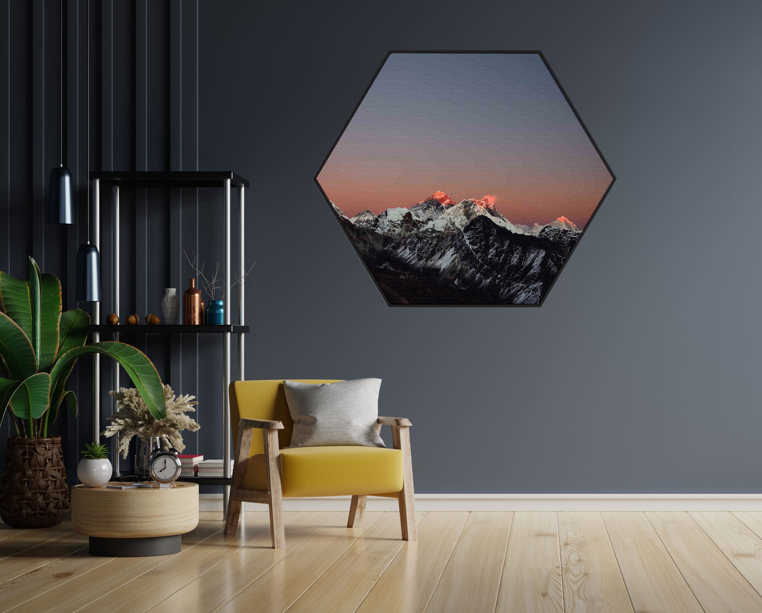 Akoestisch Schilderij Het Witte gebergte Hexagon Template Hexagon natuur 45 1 scaled 1