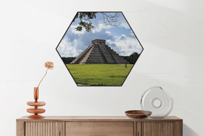 Akoestisch Schilderij Teotihuacán Hexagon Template Hexagon natuur 47 2 scaled 1