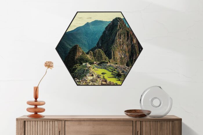 Akoestisch Schilderij Machu Picchu 2 Hexagon Template Hexagon natuur 48 2 scaled 1