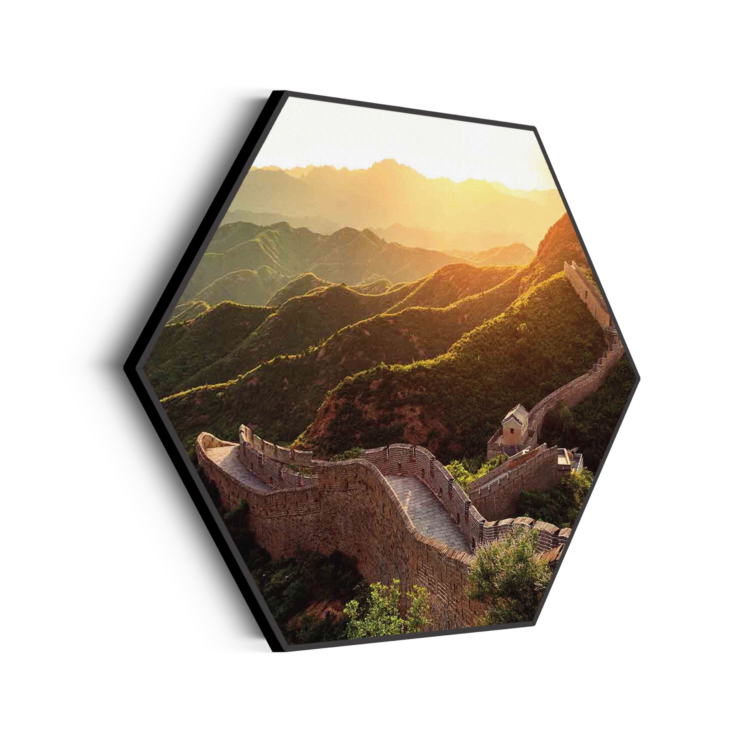 Akoestisch Schilderij De Chinese muur Hexagon Template Hexagon natuur 49 scaled 1