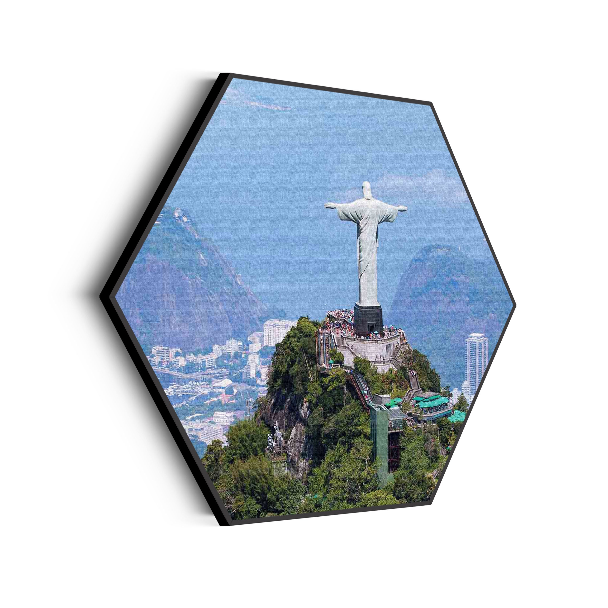 Akoestisch Schilderij Christus de verlosser Hexagon Template Hexagon natuur 50 scaled 1