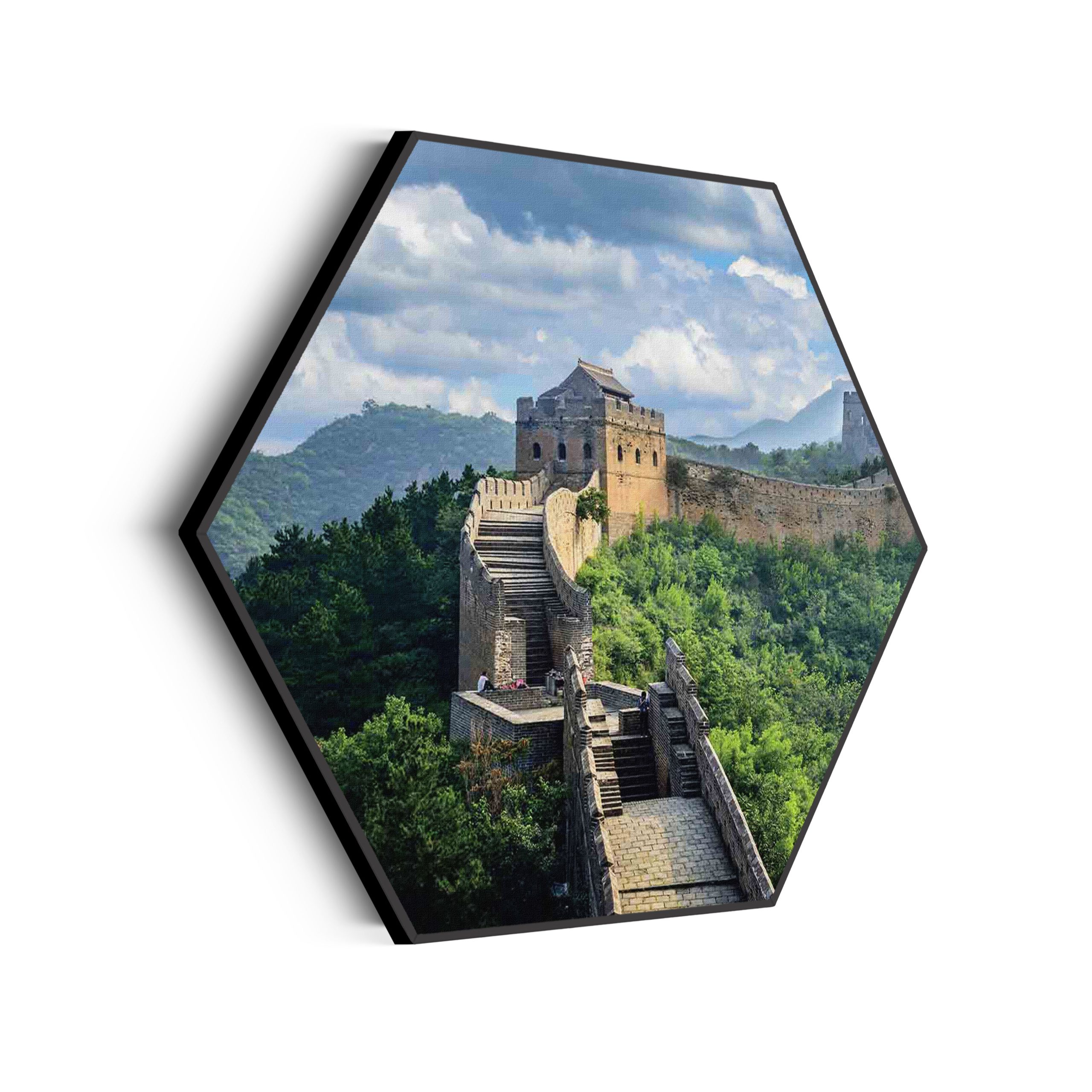 Akoestisch Schilderij De Chinese muur 2 Hexagon Template Hexagon natuur 51 scaled 1