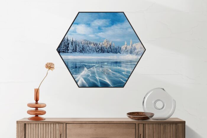 Akoestisch Schilderij Ijzige winter Hexagon Template Hexagon natuur 63 2 scaled 1