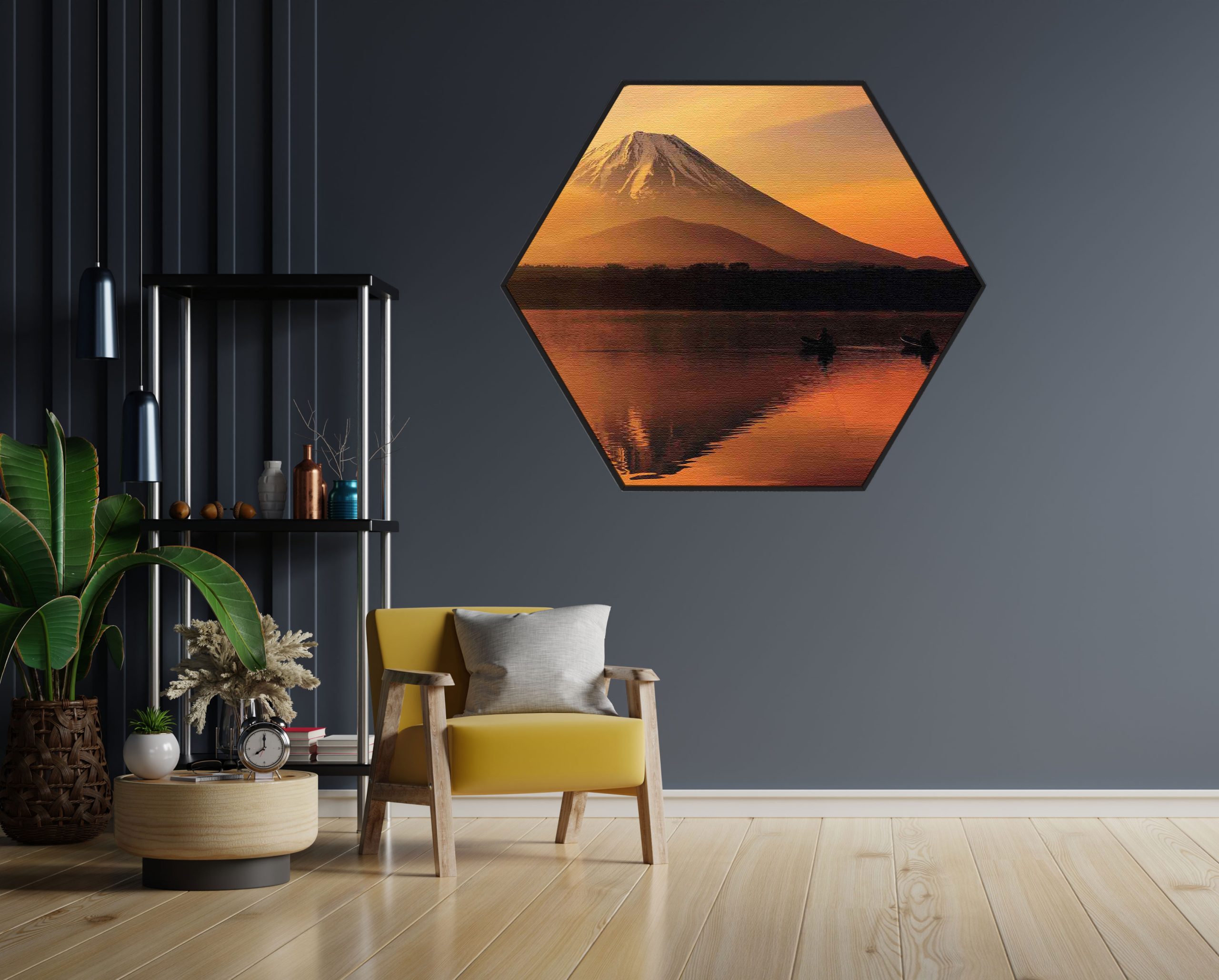 Akoestisch Schilderij Witte Lelie Hexagon Template Hexagon natuur 69 1 scaled 1