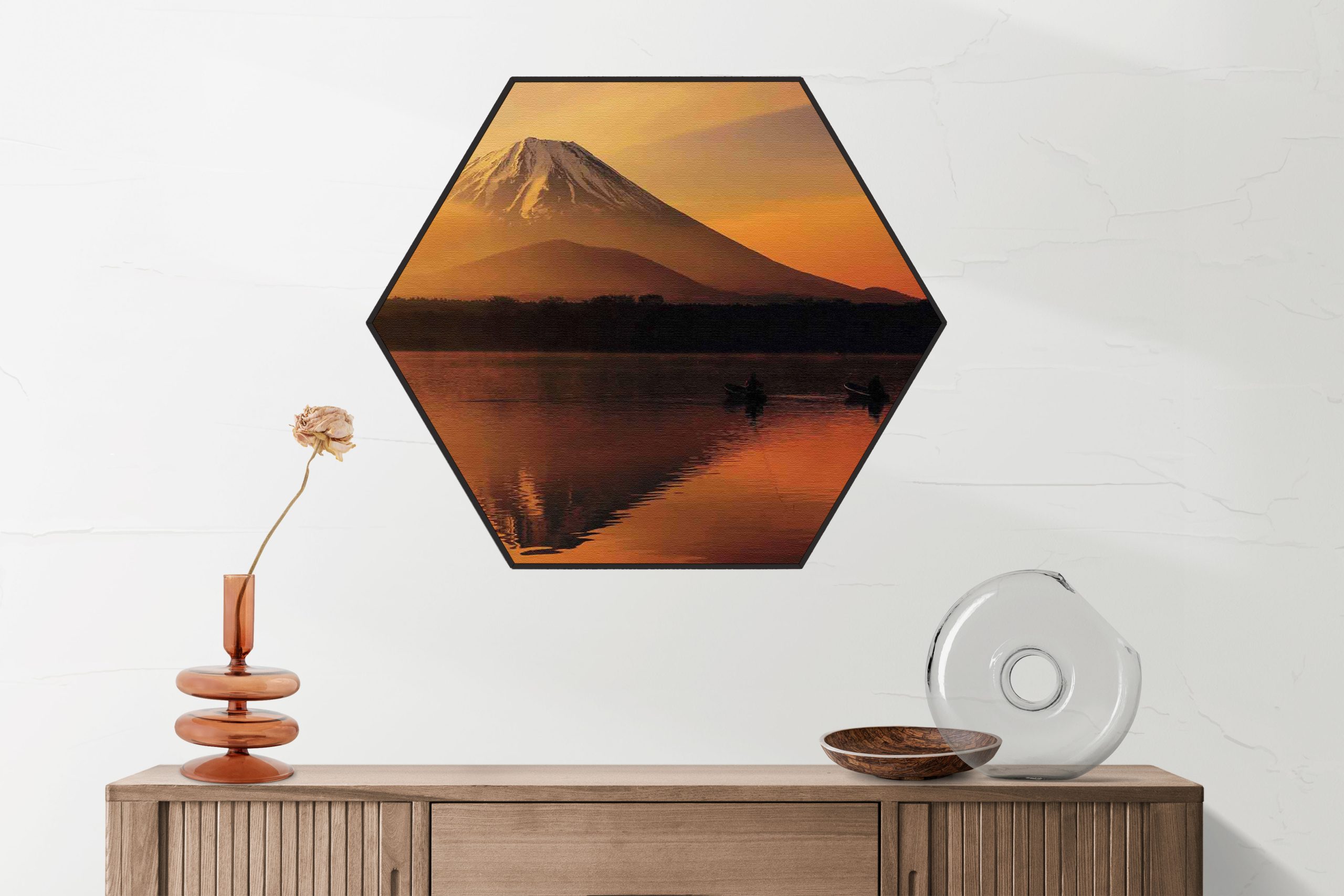 Akoestisch Schilderij Witte Lelie Hexagon Template Hexagon natuur 69 2 scaled 1