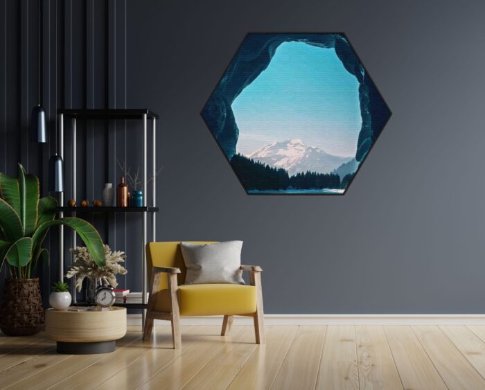 Akoestisch Schilderij Winter dreams Hexagon Template Hexagon natuur 77 1 scaled 1