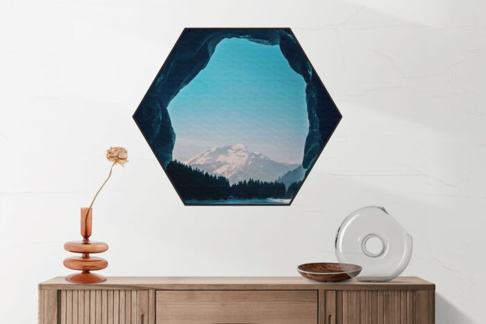 Akoestisch Schilderij Winter dreams Hexagon Template Hexagon natuur 77 2 scaled 1