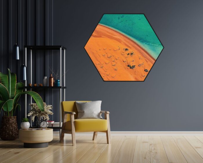 Akoestisch Schilderij Kleurrijke woestijn Hexagon Template Hexagon natuur 79 1 scaled 1