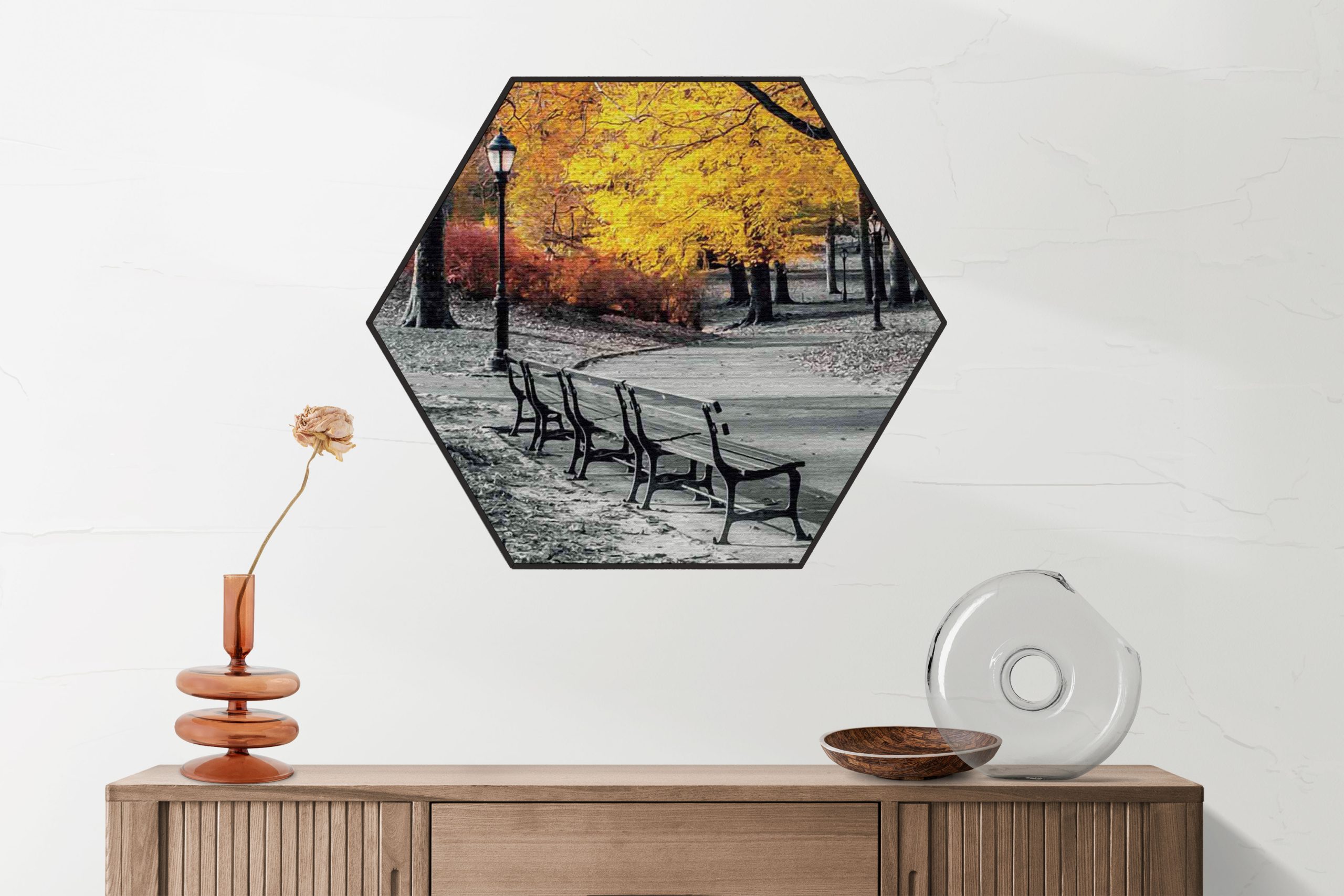 Akoestisch Schilderij Het Donkere Bos Hexagon Template Hexagon natuur 8 2 scaled 1