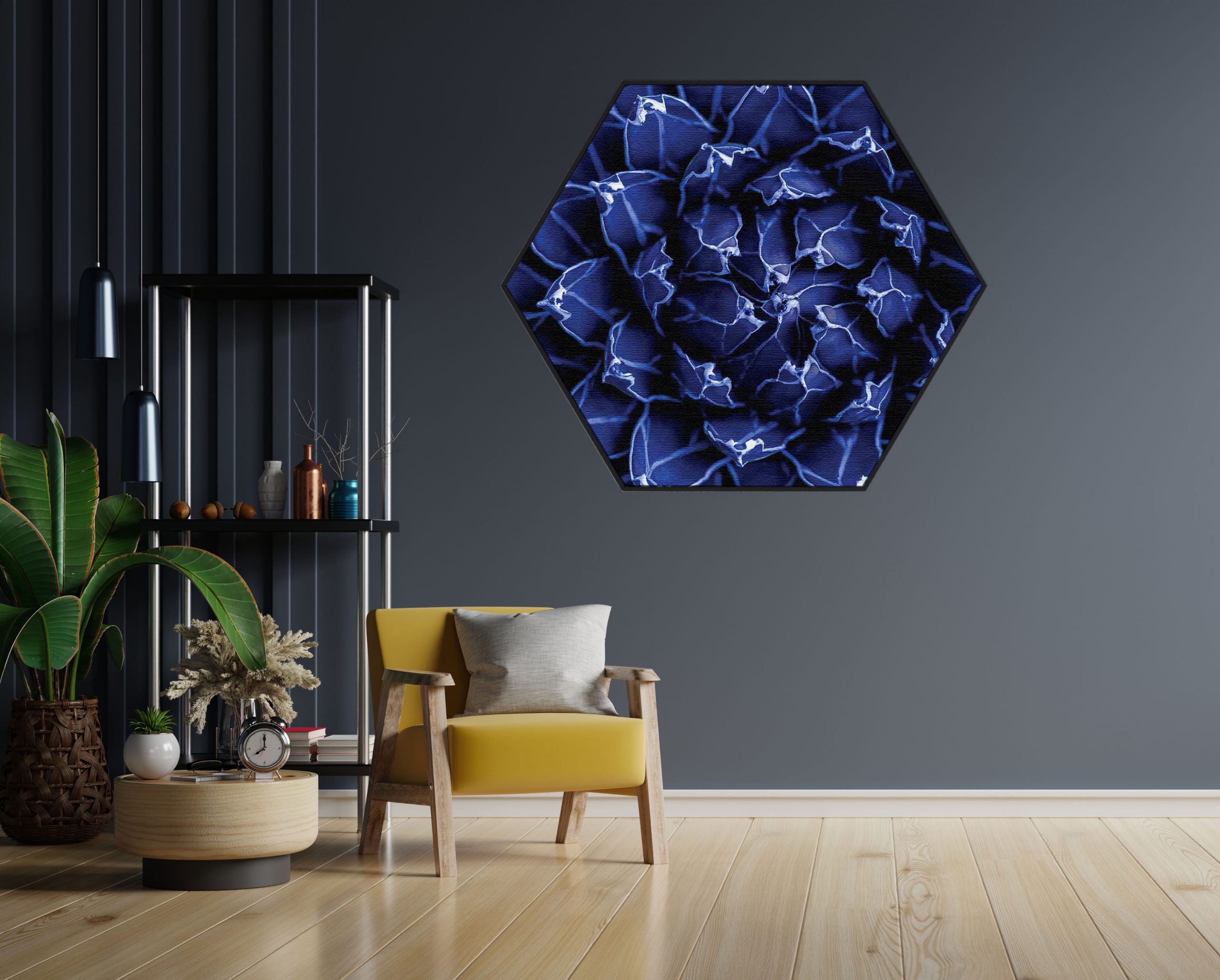 Akoestisch Schilderij Kleurrijke bloem 2 Hexagon Template Hexagon natuur 93 1 scaled 1