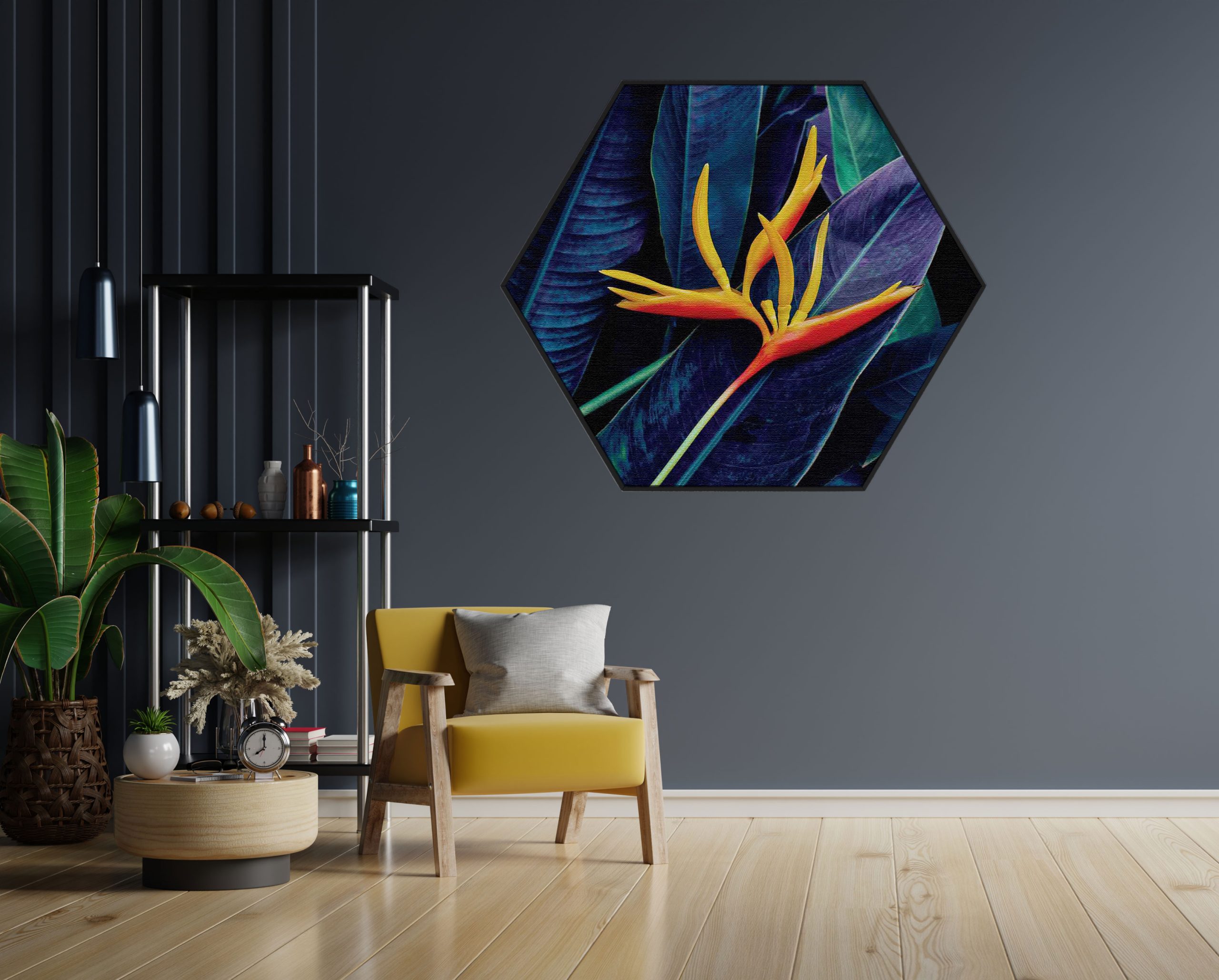 Akoestisch Schilderij Kleurrijke bloem 2 Hexagon Template Hexagon natuur 95 1 scaled 1