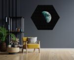 Akoestisch Schilderij To The Moon Hexagon Template Hexagon ruimtevaart 2 1 scaled 1