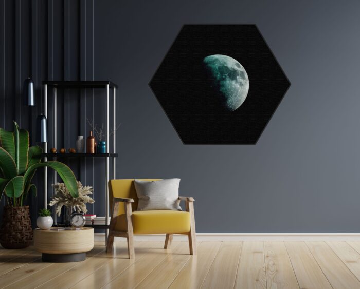 Akoestisch Schilderij To The Moon Hexagon Template Hexagon ruimtevaart 2 1 scaled 1