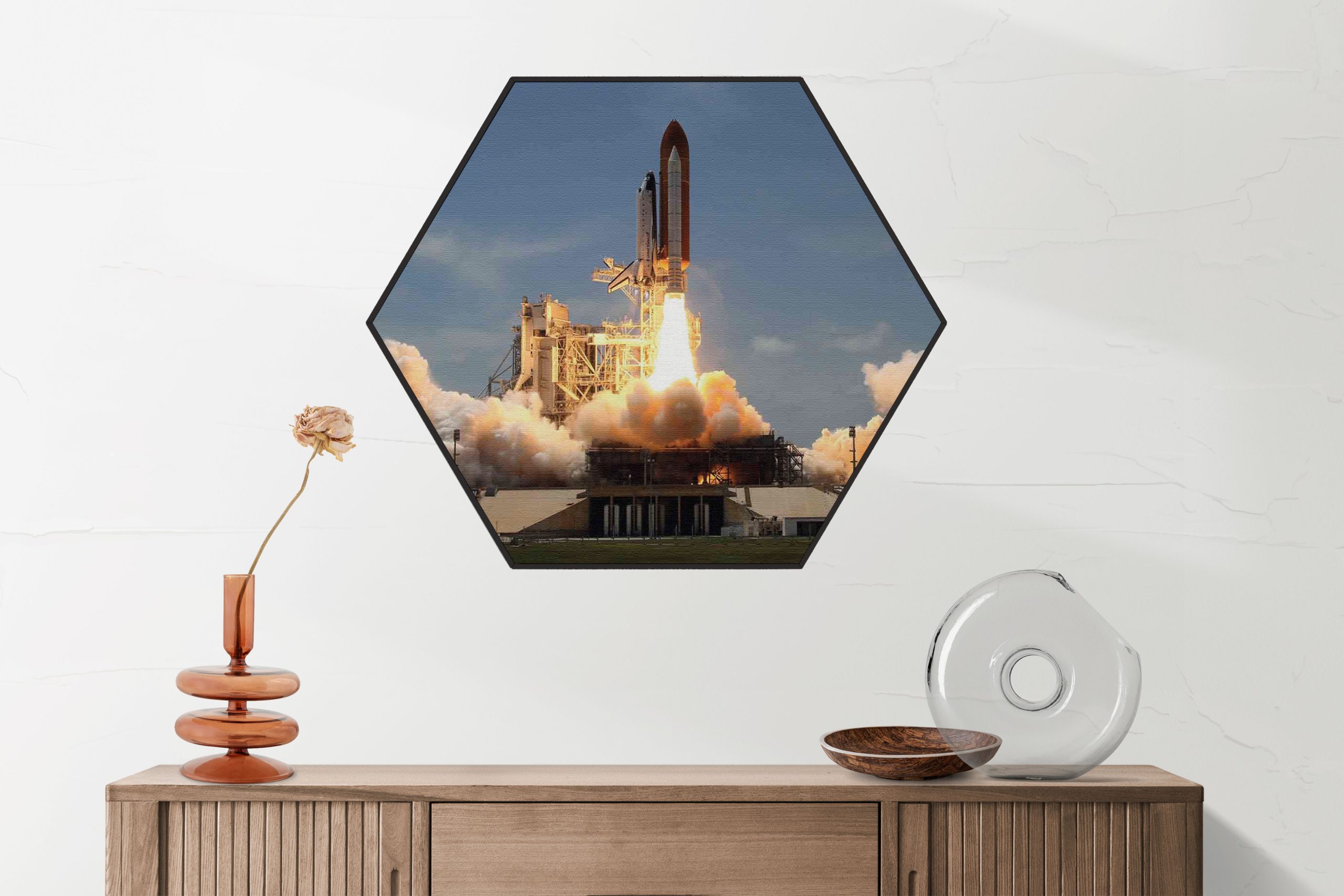 Akoestisch Schilderij Ready for takeoff Hexagon Template Hexagon ruimtevaart 3 2 scaled 1