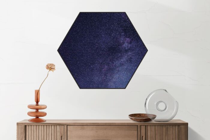 Akoestisch Schilderij Het sterrenstelsel Hexagon Template Hexagon ruimtevaart 9 2 scaled 1