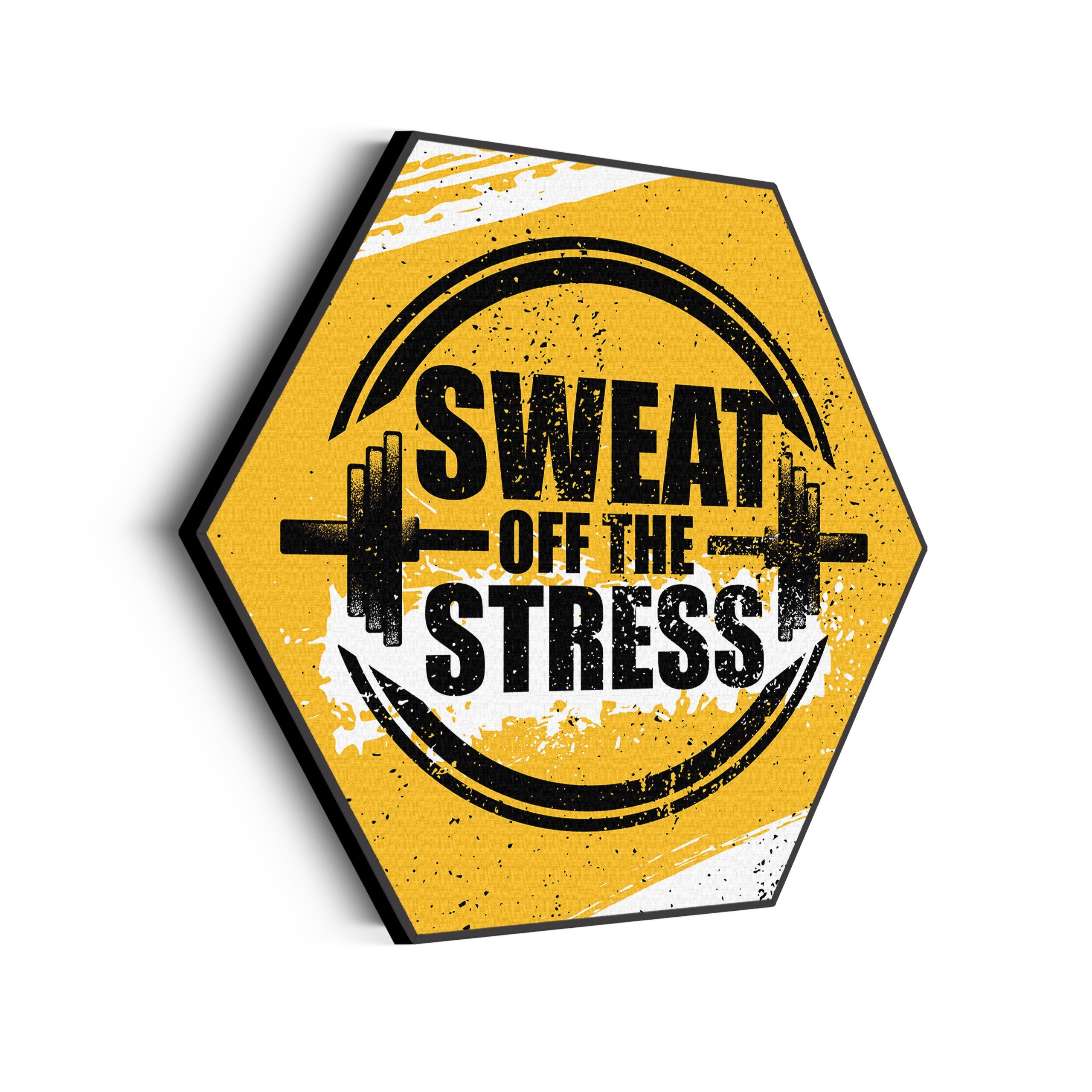 Akoestisch Schilderij Sweat Off Time Stress Hexagon Template Hexagon sport 15 scaled 1