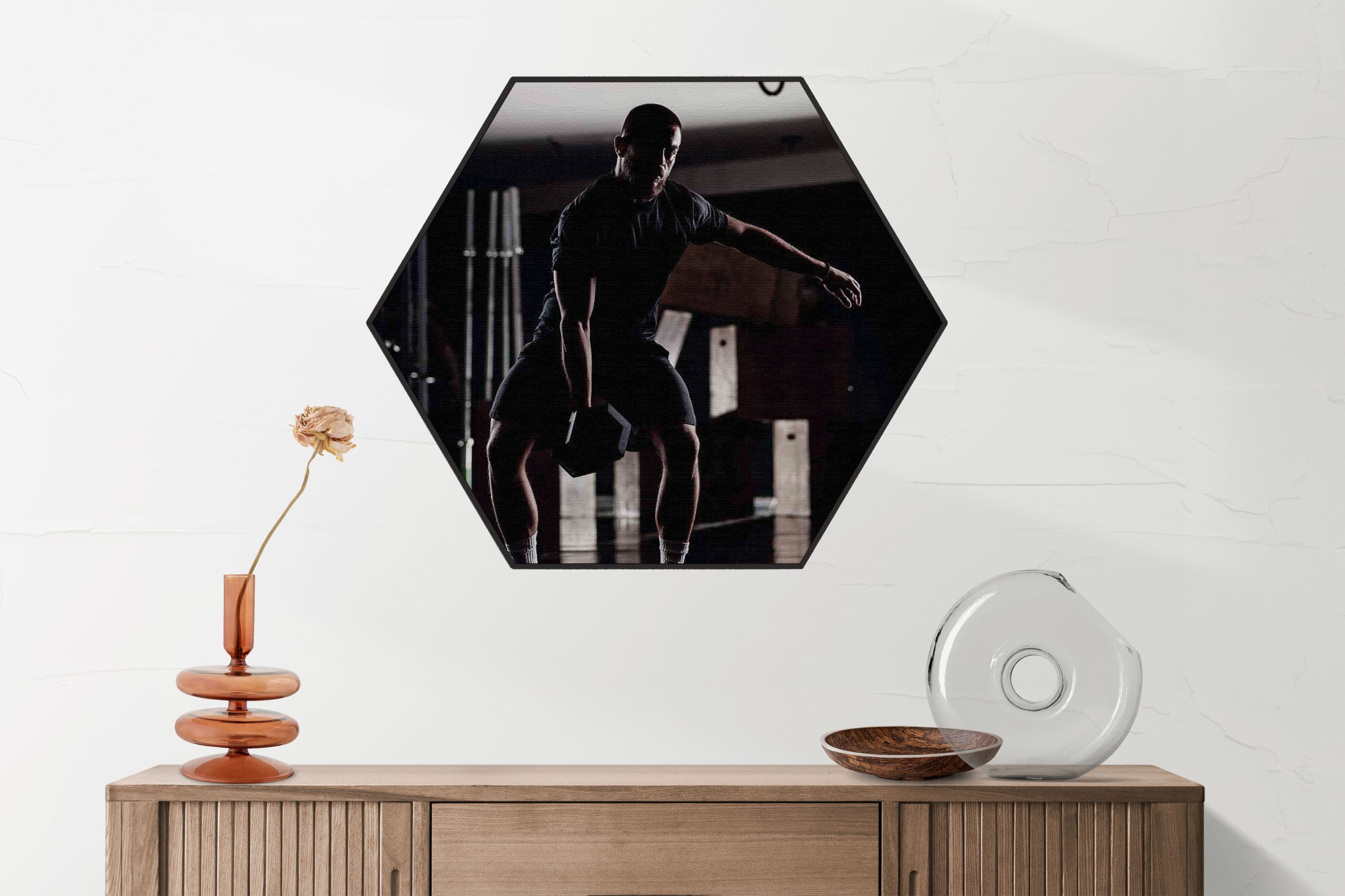 Akoestisch Schilderij Gewicht Heffen In De Sportschool Hexagon Template Hexagon sport 20 2 scaled 1