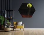 Akoestisch Schilderij Tennisbal Op Grevel Hexagon Template Hexagon sport 9 1 scaled 1